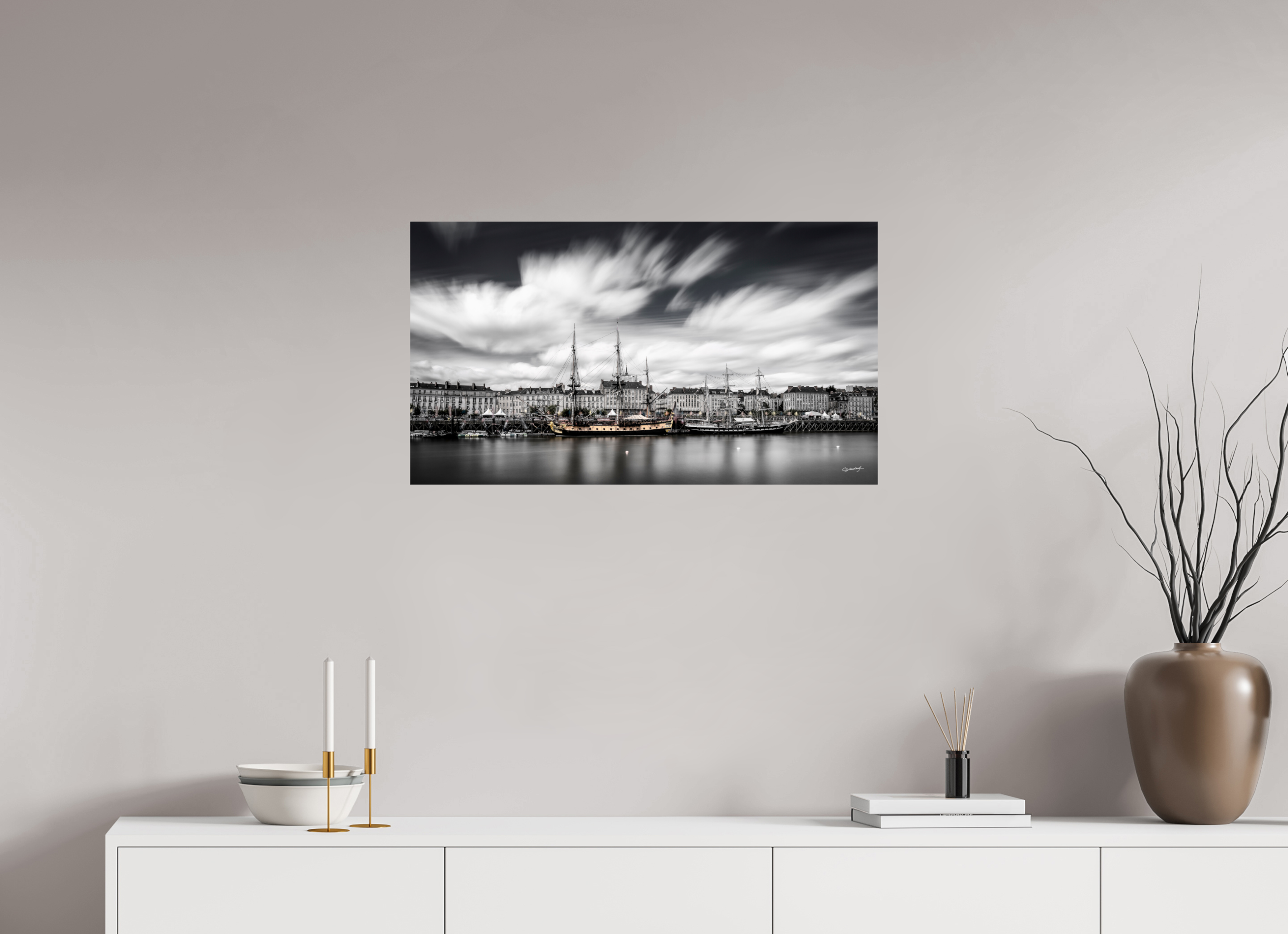 80 x 45 cm, TIRAGE PHOTO CONTRECOLLÉ SUR SUPPORT ALUMINIUM DEBORD DE LOIRE