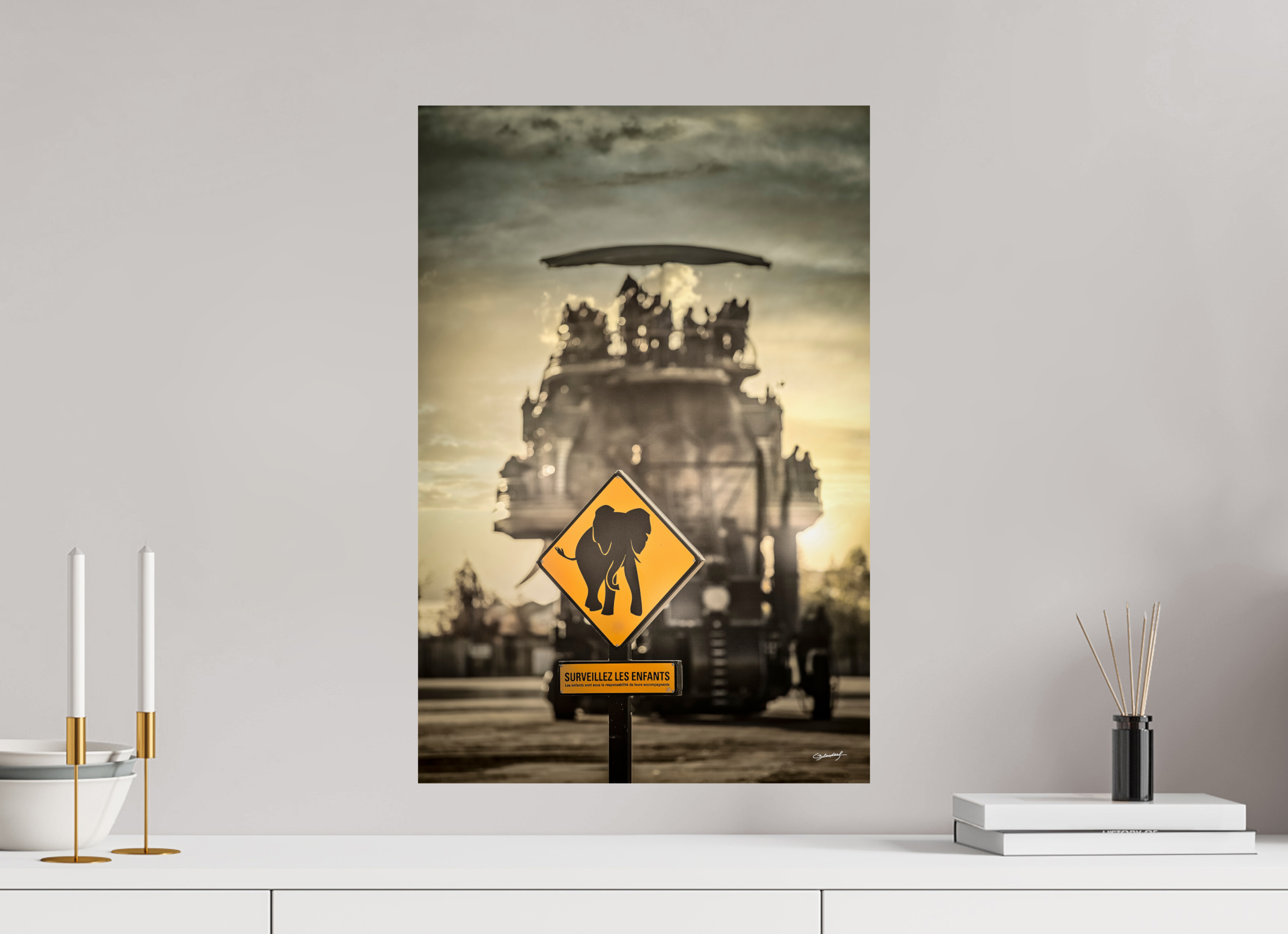 40 x 60 cm, TIRAGE PHOTO SUR FUJI CRYSTAL DP II SURVEILLEZ LES ENFANTS - Nantes