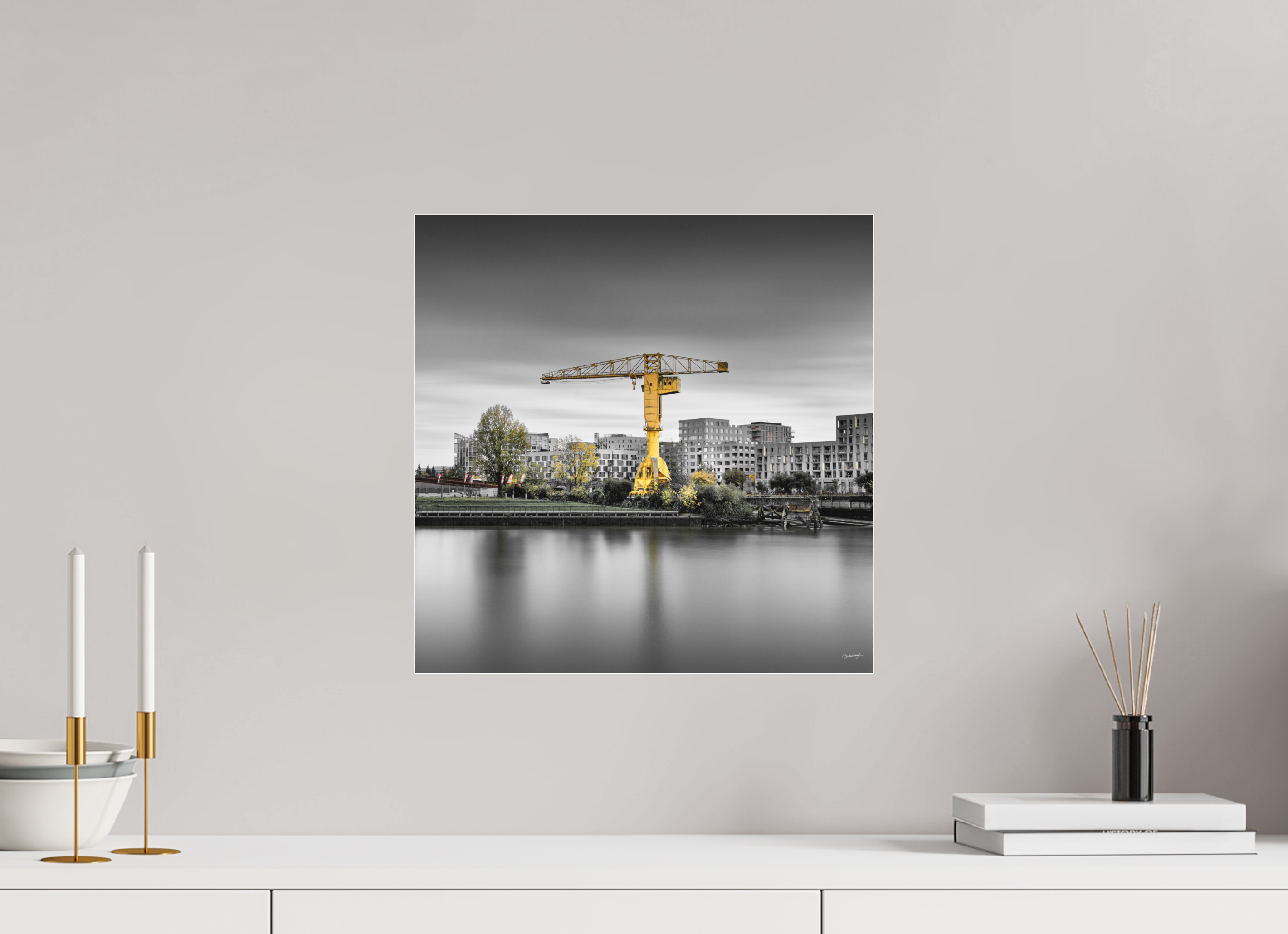 40 x 40 cm, TIRAGE PHOTO SOUS PLEXI MAT LES TEMPS MODERNES - Nantes