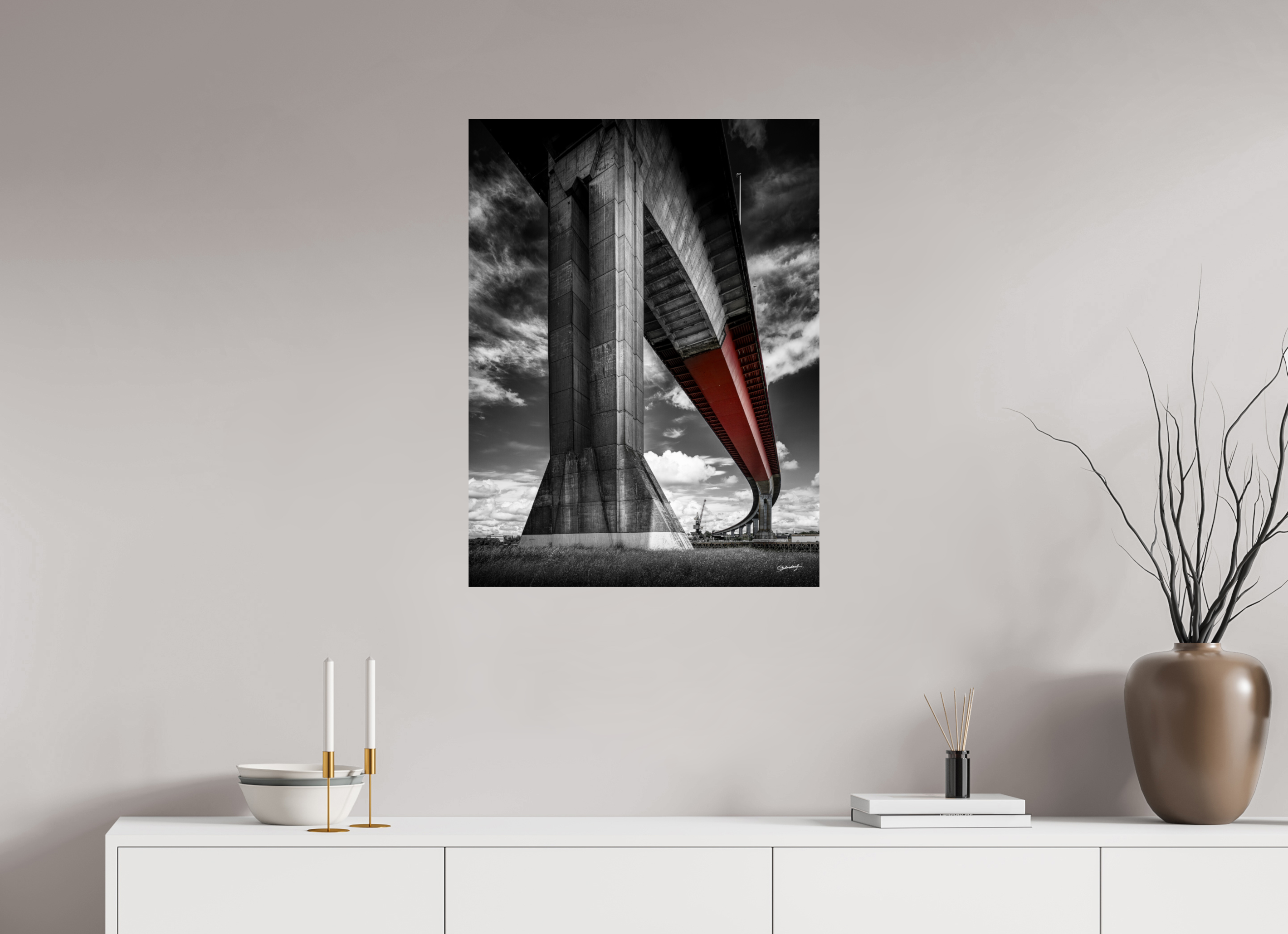 60 x 80 cm, TIRAGE PHOTO CONTRECOLLÉ SUR SUPPORT ALUMINIUM CHEVIRÉ - Nantes