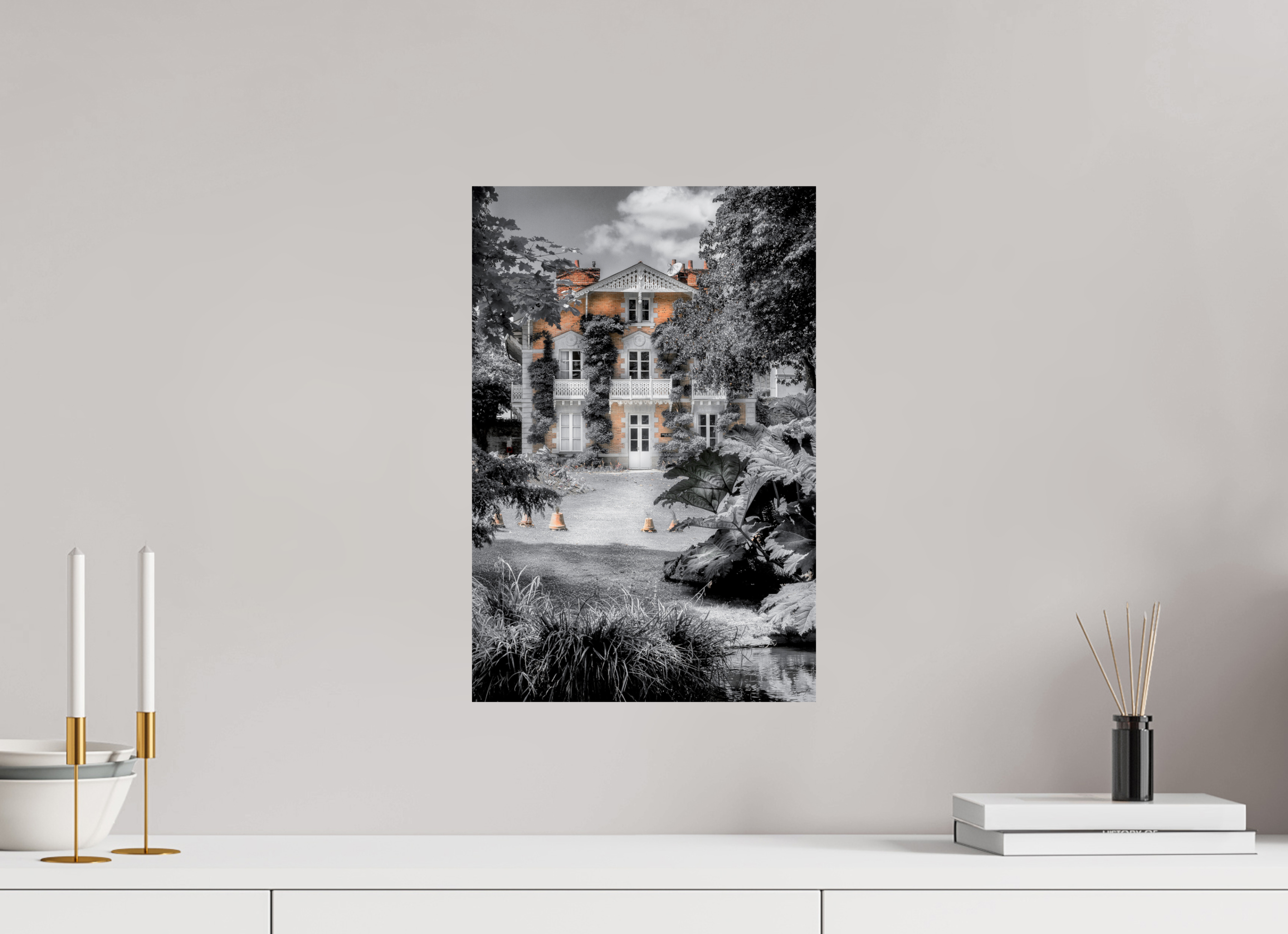 30 x 45 cm, TIRAGE PHOTO CONTRECOLLÉ SUR SUPPORT ALUMINIUM JARDIN DES PLANTES - Nantes