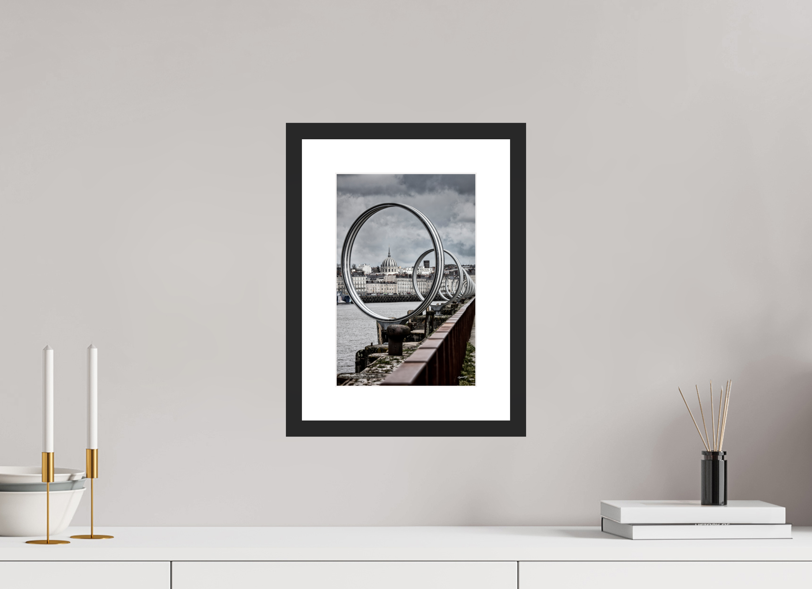 20 x 30 cm, CADRE GALERIE AVEC PASSE-PARTOUT LES ANNEAUX - Nantes