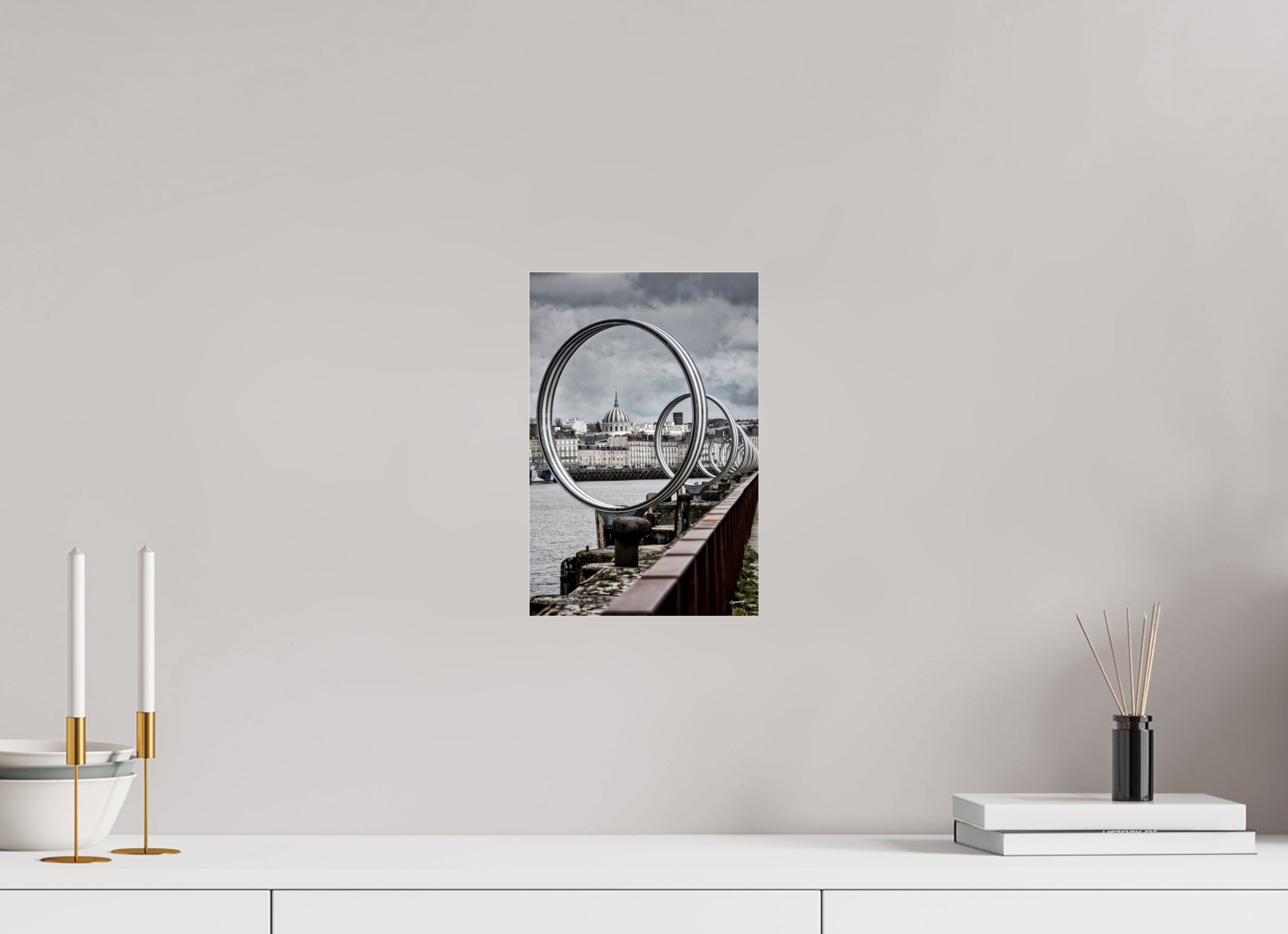 20 x 30 cm, TIRAGE PHOTO SOUS PLEXI LES ANNEAUX - Nantes