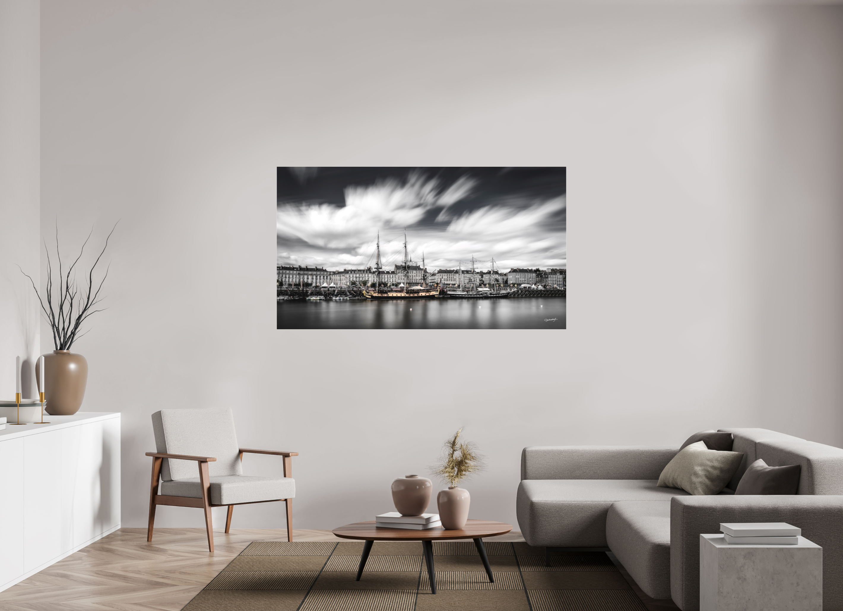 176 x 99 cm, TIRAGE PHOTO SOUS PLEXI MAT DEBORD DE LOIRE