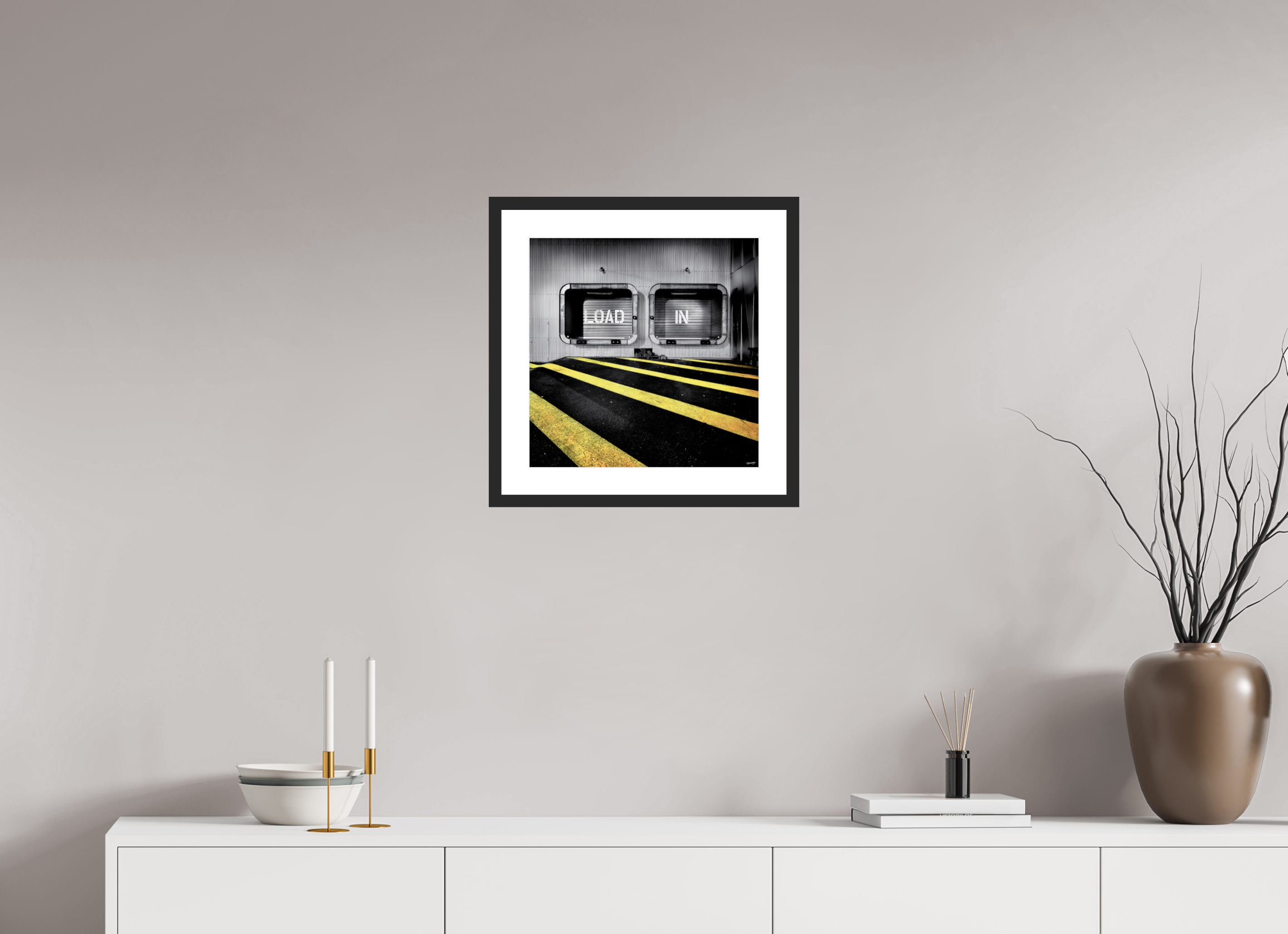 40 x 40 cm, CADRE GALERIE AVEC PASSE-PARTOUT LOAD IN - Nantes