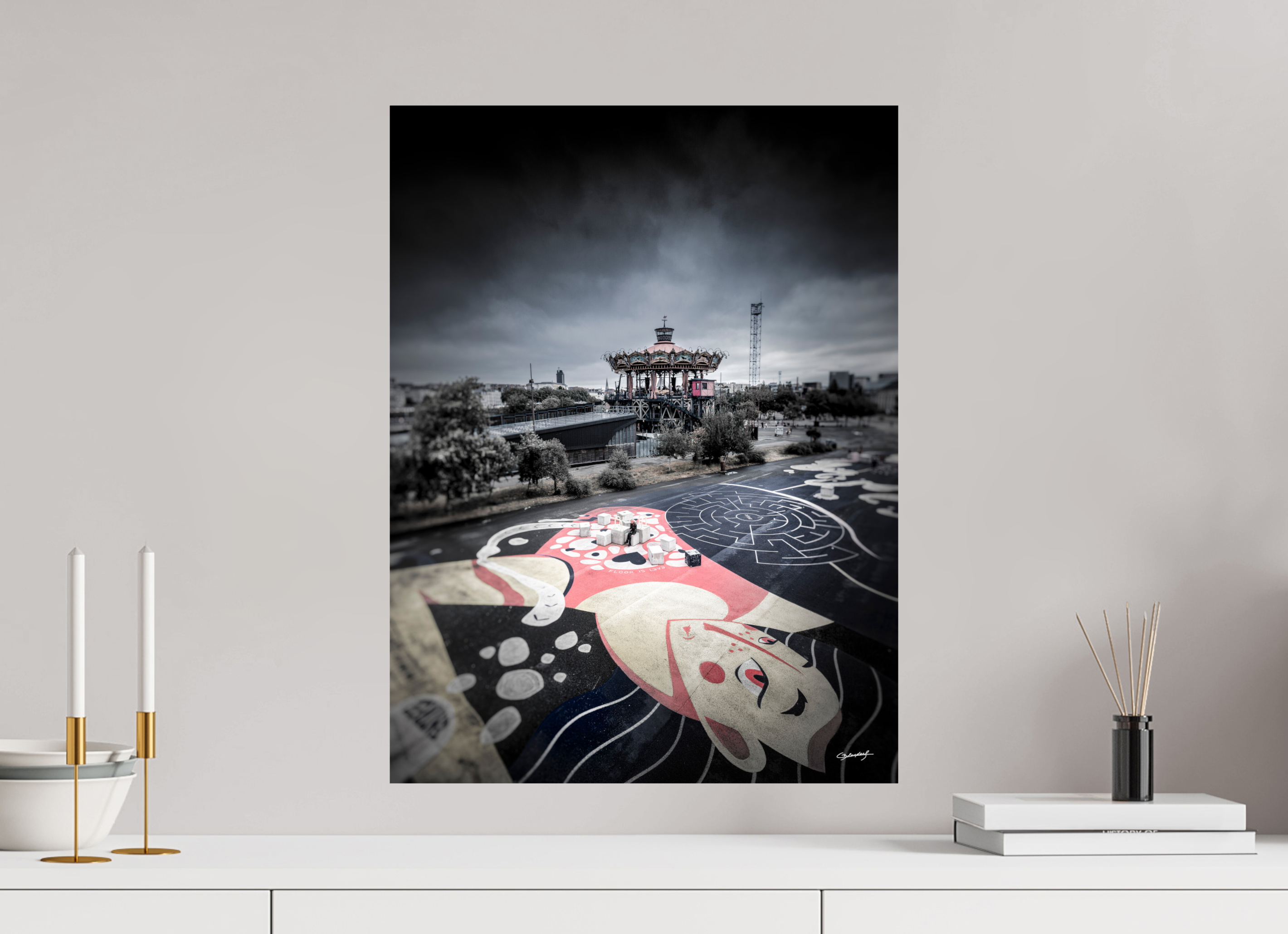 45 x 60 cm, TIRAGE PHOTO SUR FUJI CRYSTAL DP II LE CARROUSEL - Nantes