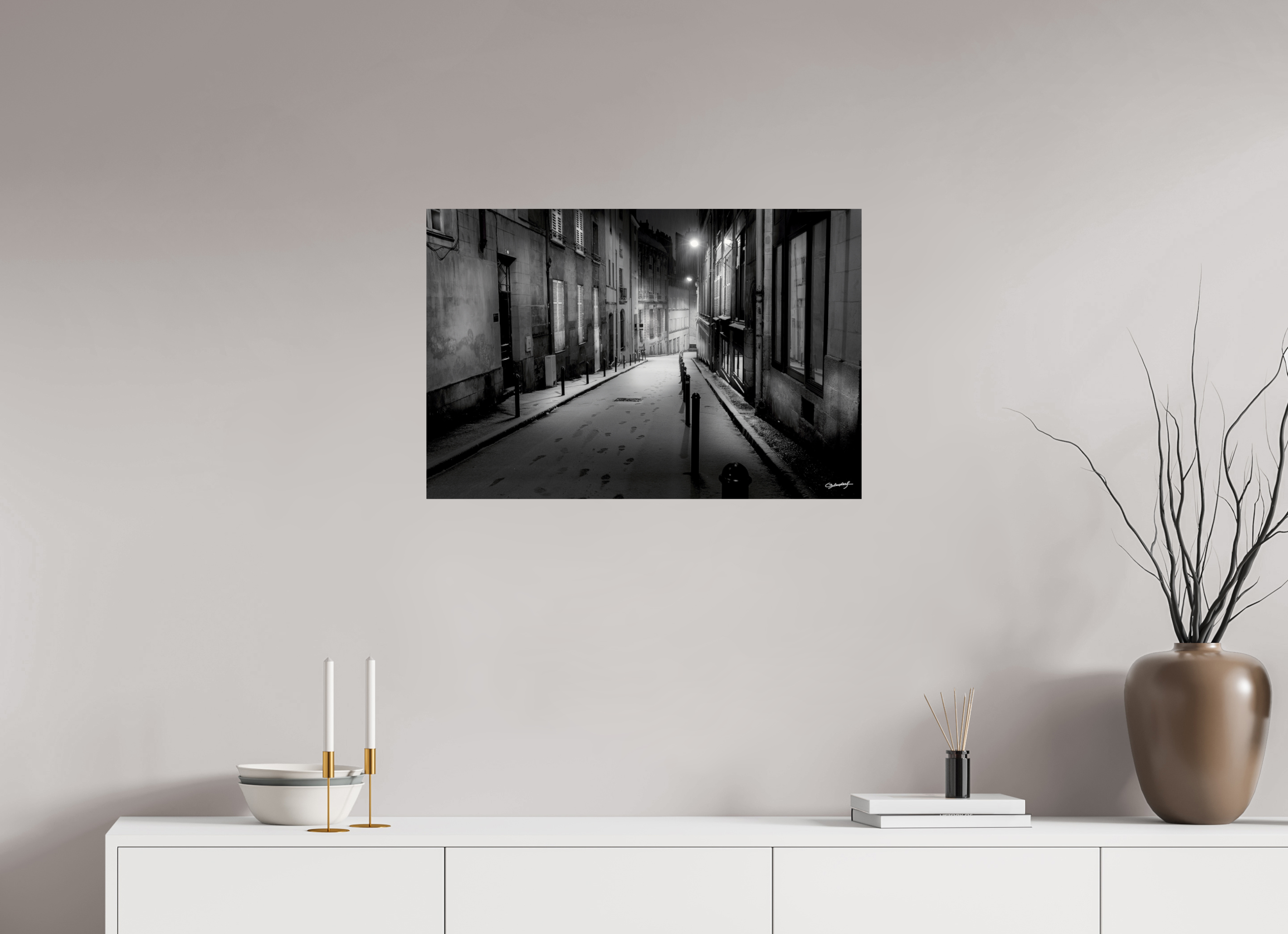 75 x 50 cm, TIRAGE PHOTO SUR FUJI CRYSTAL DP II RUE DU PUITS D'ARGENT - Nantes