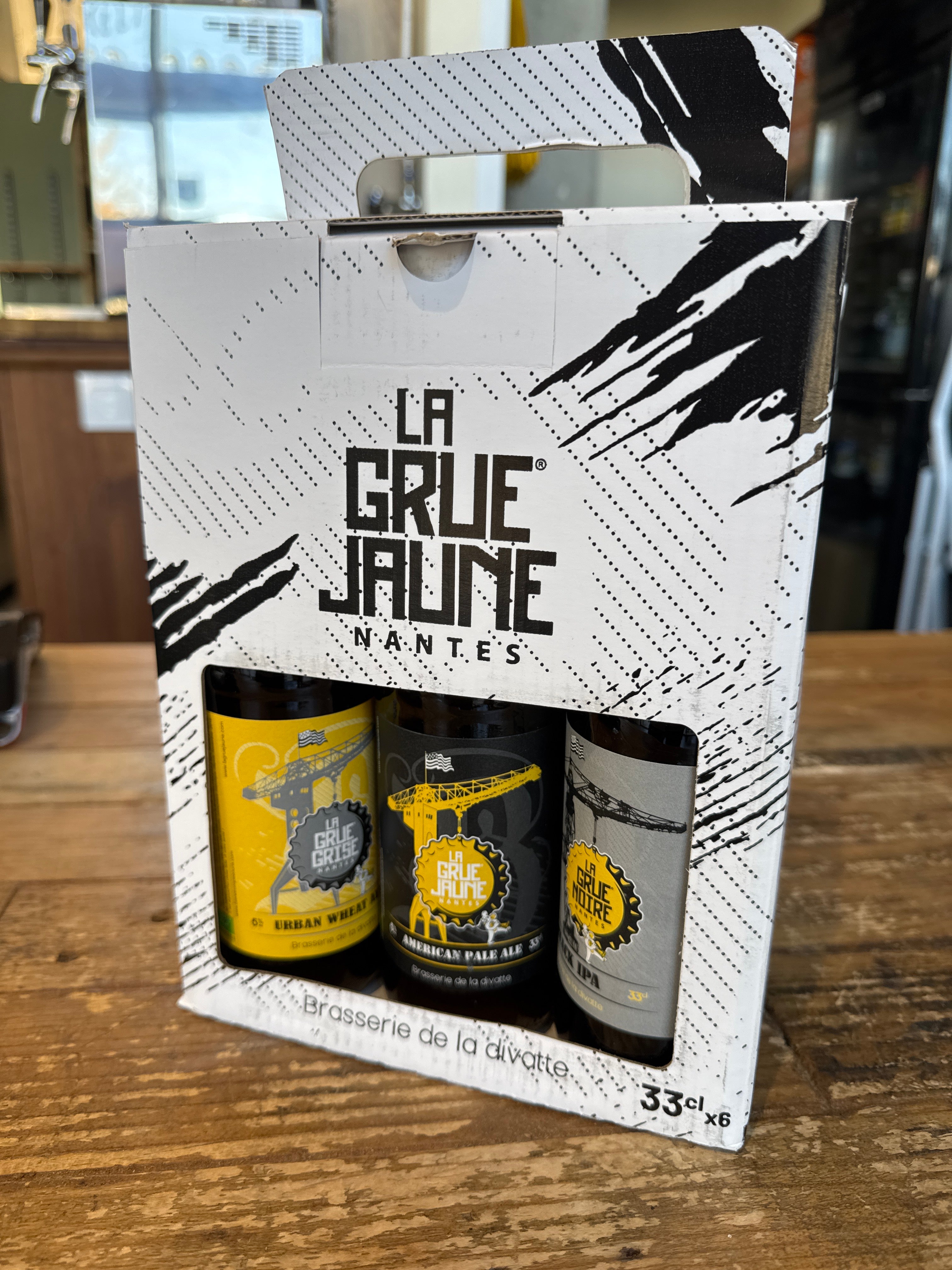 6x33cl bière La Grue Jaune- La Grue Grise - La Grue Noire