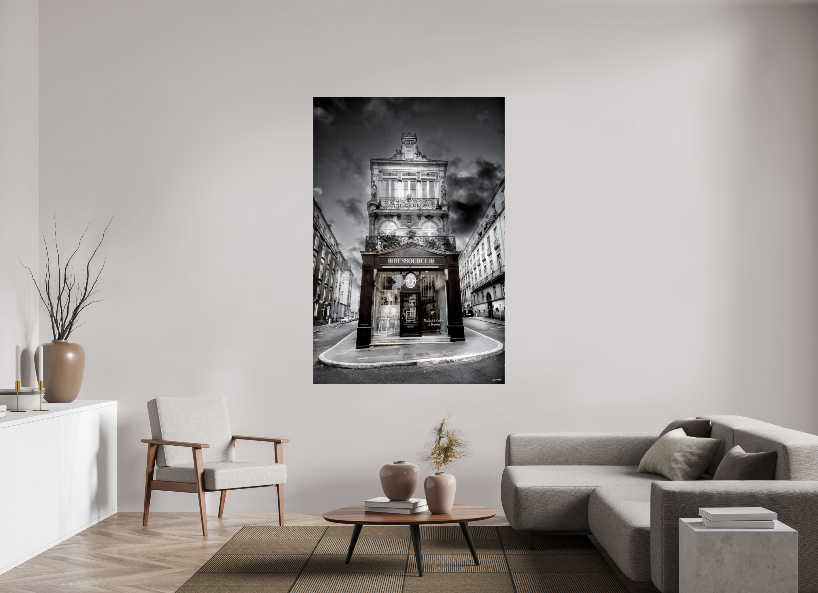 120 x 180 cm, TIRAGE PHOTO SOUS PLEXI BRILLANT RESSOURCES - Nantes
