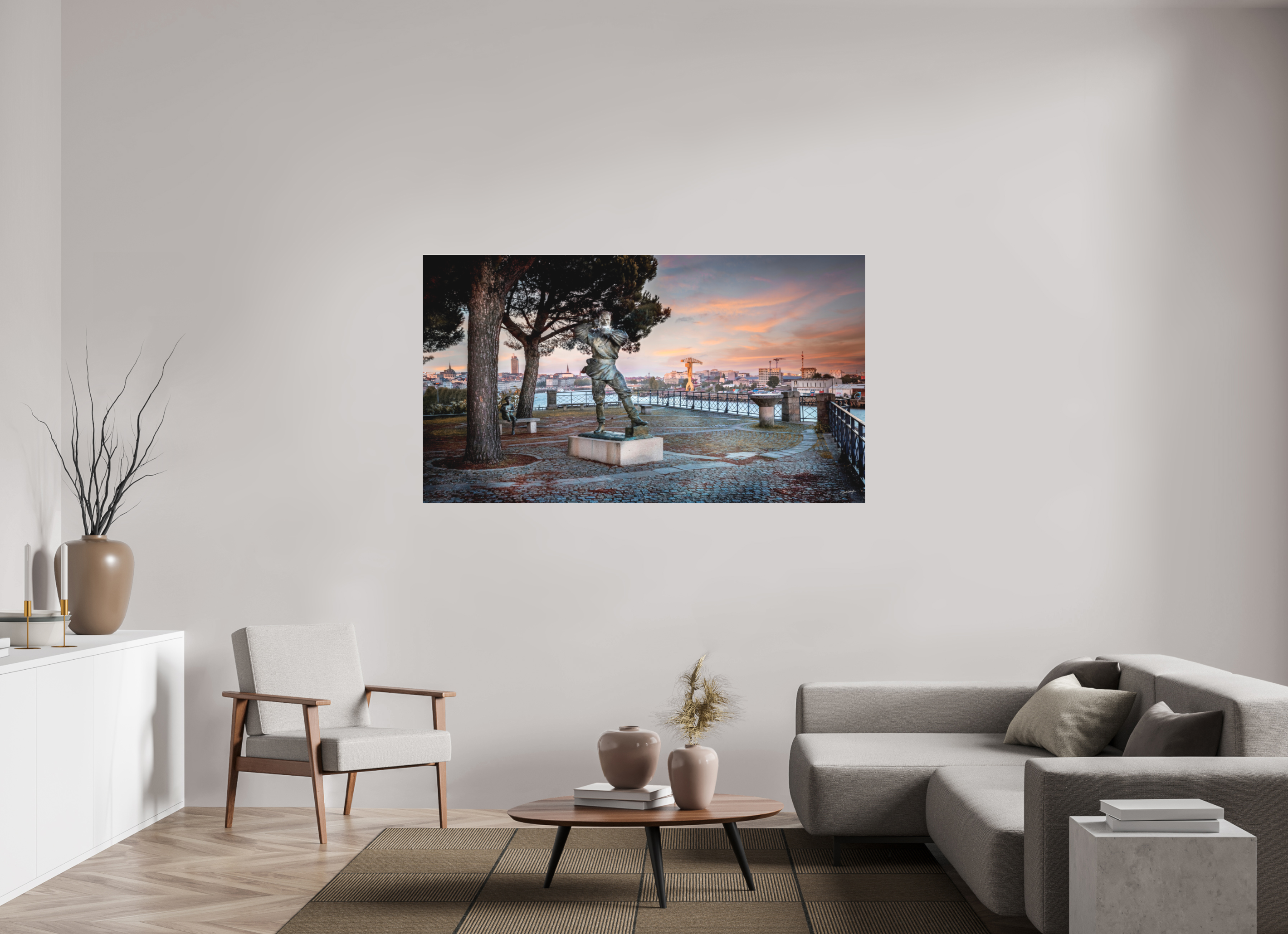 176 x 99 cm, TIRAGE PHOTO SOUS PLEXI MAT Jules Verne et Nemo