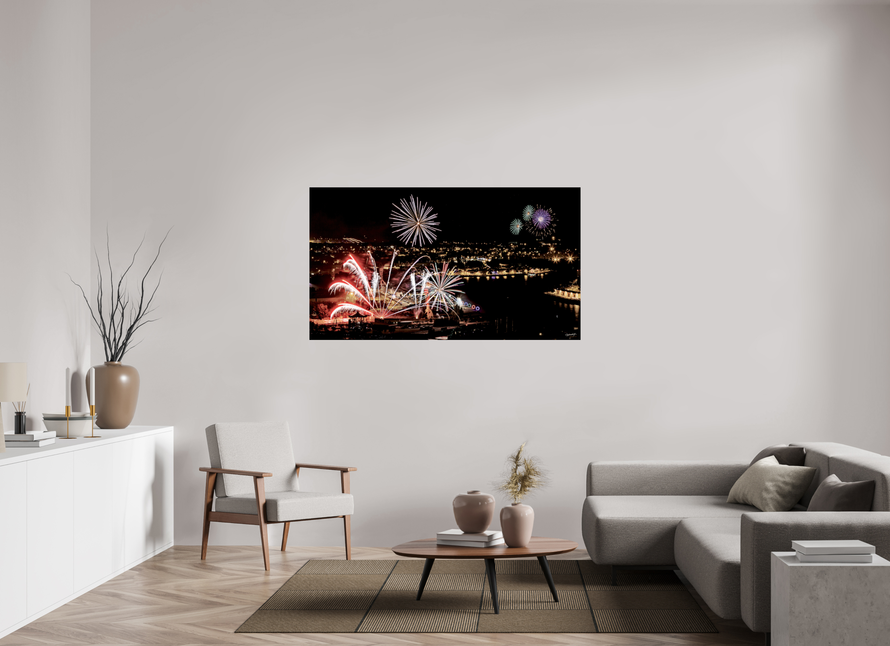 160 x 90 cm, TIRAGE PHOTO CONTRECOLLÉ SUR SUPPORT ALUMINIUM 14 JUILLET - Nantes