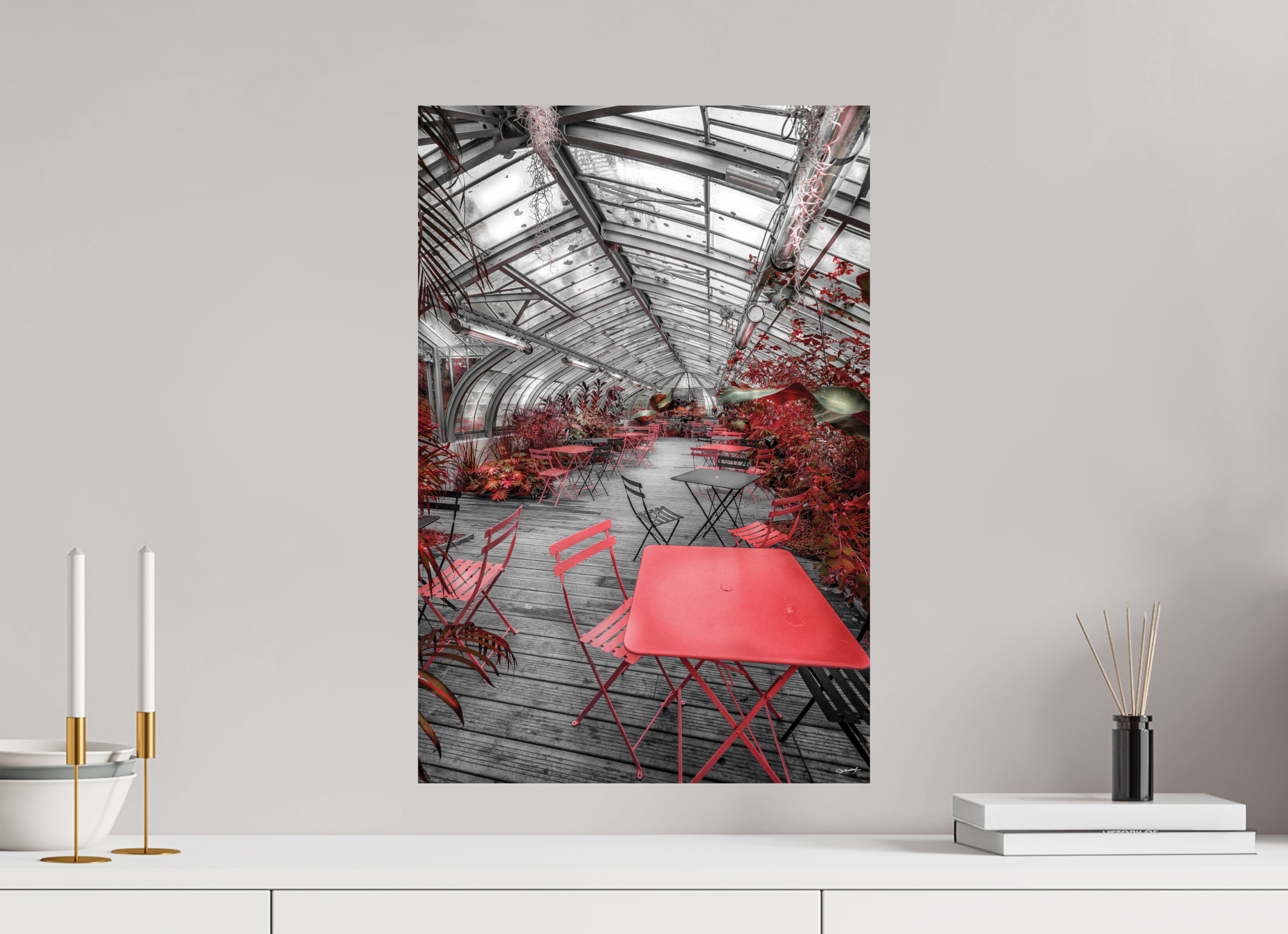 40 x 60 cm, TIRAGE PHOTO SUR FUJI CRYSTAL DP II SERRE DU JARDIN DES PLANTES- Nantes