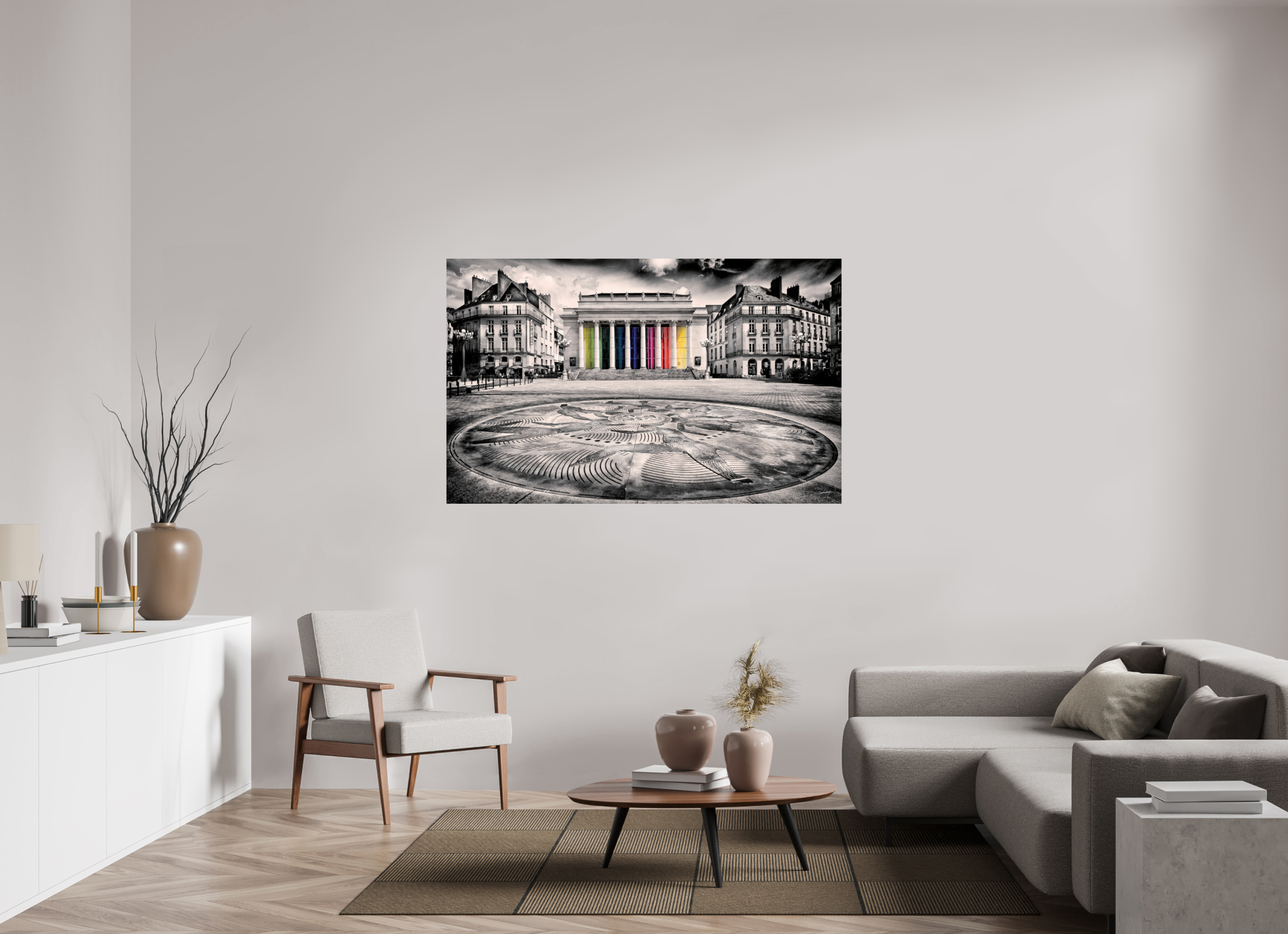 161,1 x 100 cm, TIRAGE PHOTO CONTRECOLLÉ SUR SUPPORT ALUMINIUM GRASLIN - Nantes