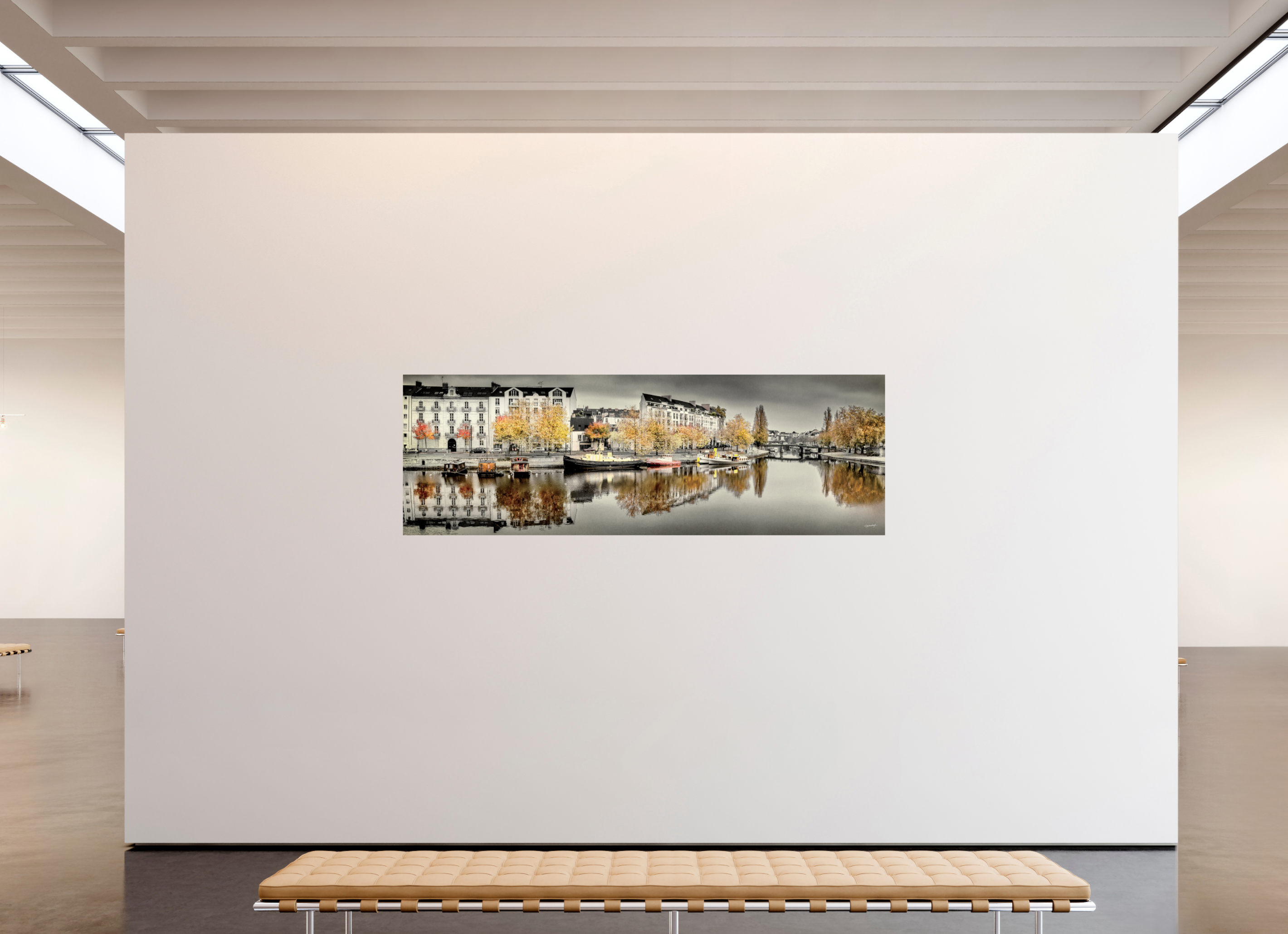240 x 80 cm, TIRAGE PHOTO CONTRECOLLÉ SUR SUPPORT ALUMINIUM BASSIN CEINERAY - Nantes