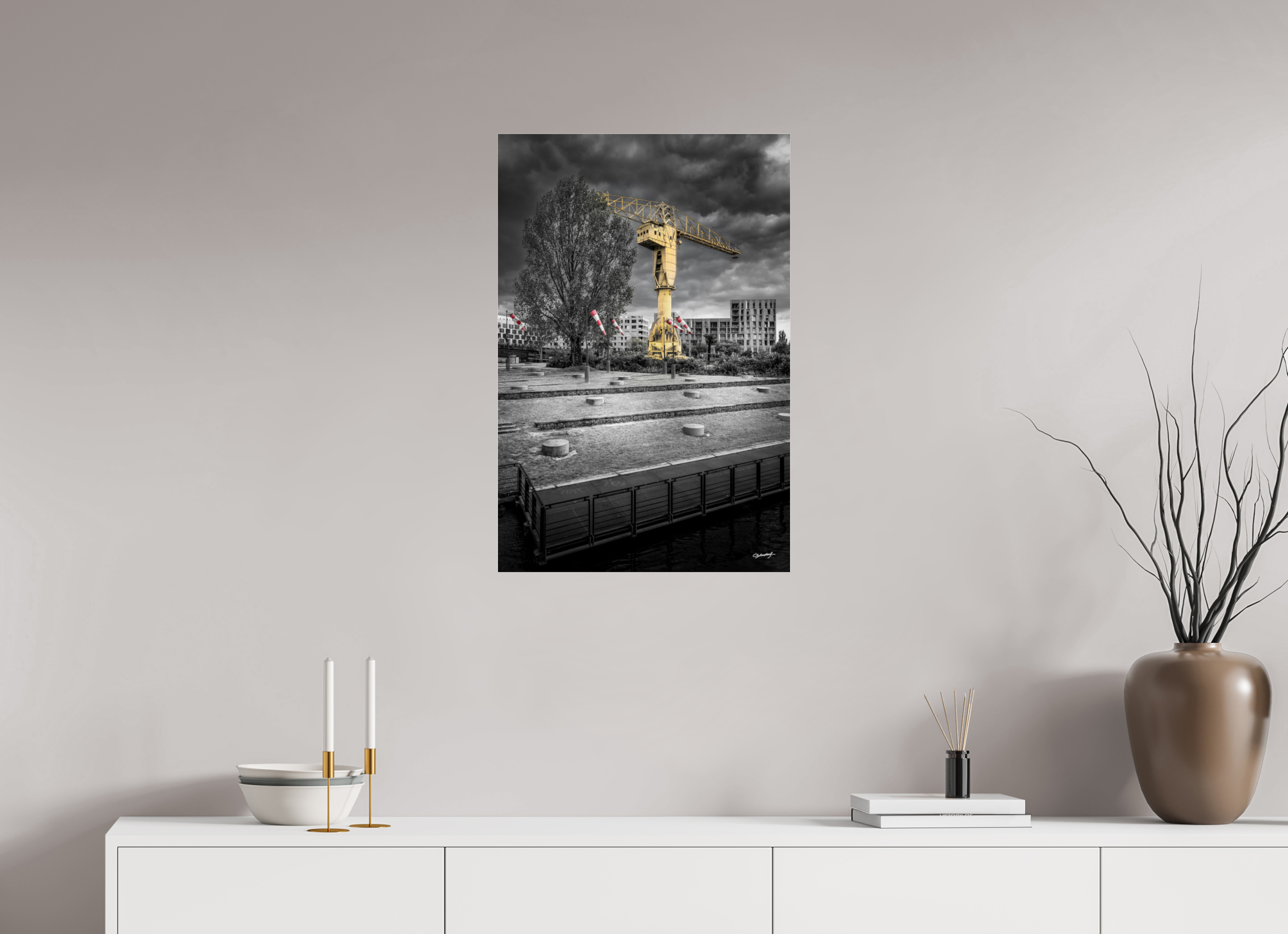 50 x 75 cm, TIRAGE PHOTO SOUS PLEXI BRILLANT MANCHES À AIR - Nantes