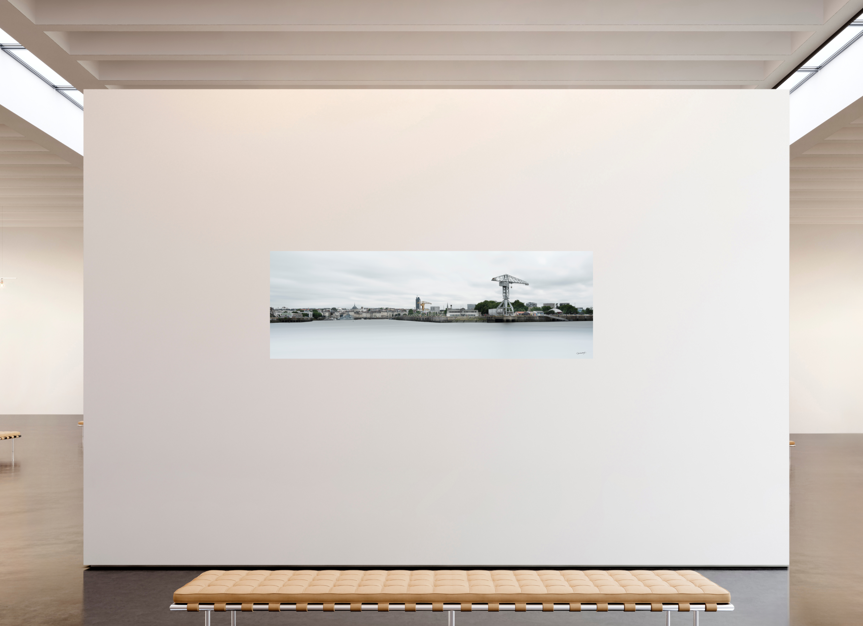 240 x 80 cm, TIRAGE PHOTO CONTRECOLLÉ SUR SUPPORT ALUMINIUM SKYLINE - Nantes