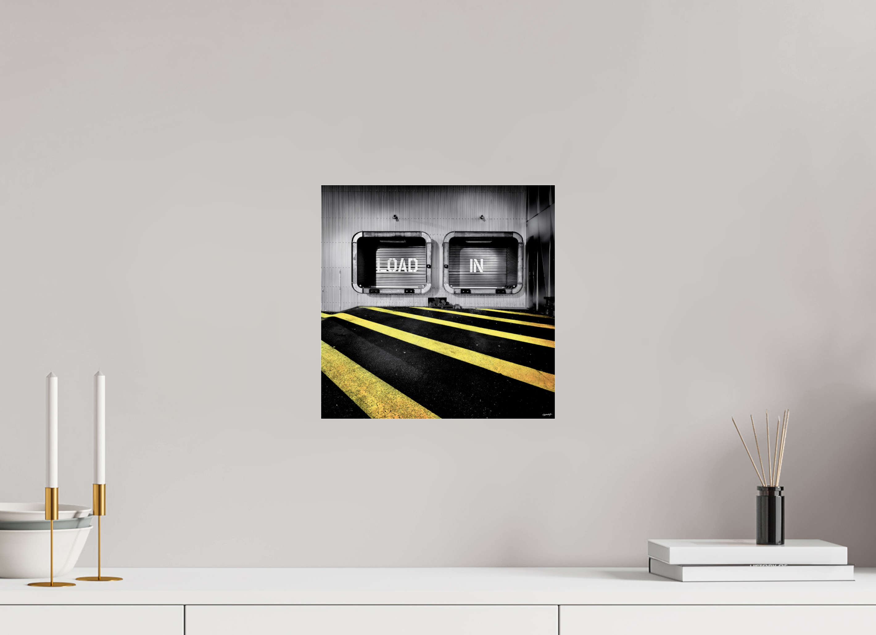 30 x 30 cm, TIRAGE PHOTO SOUS PLEXI BRILLANT LOAD IN - Nantes