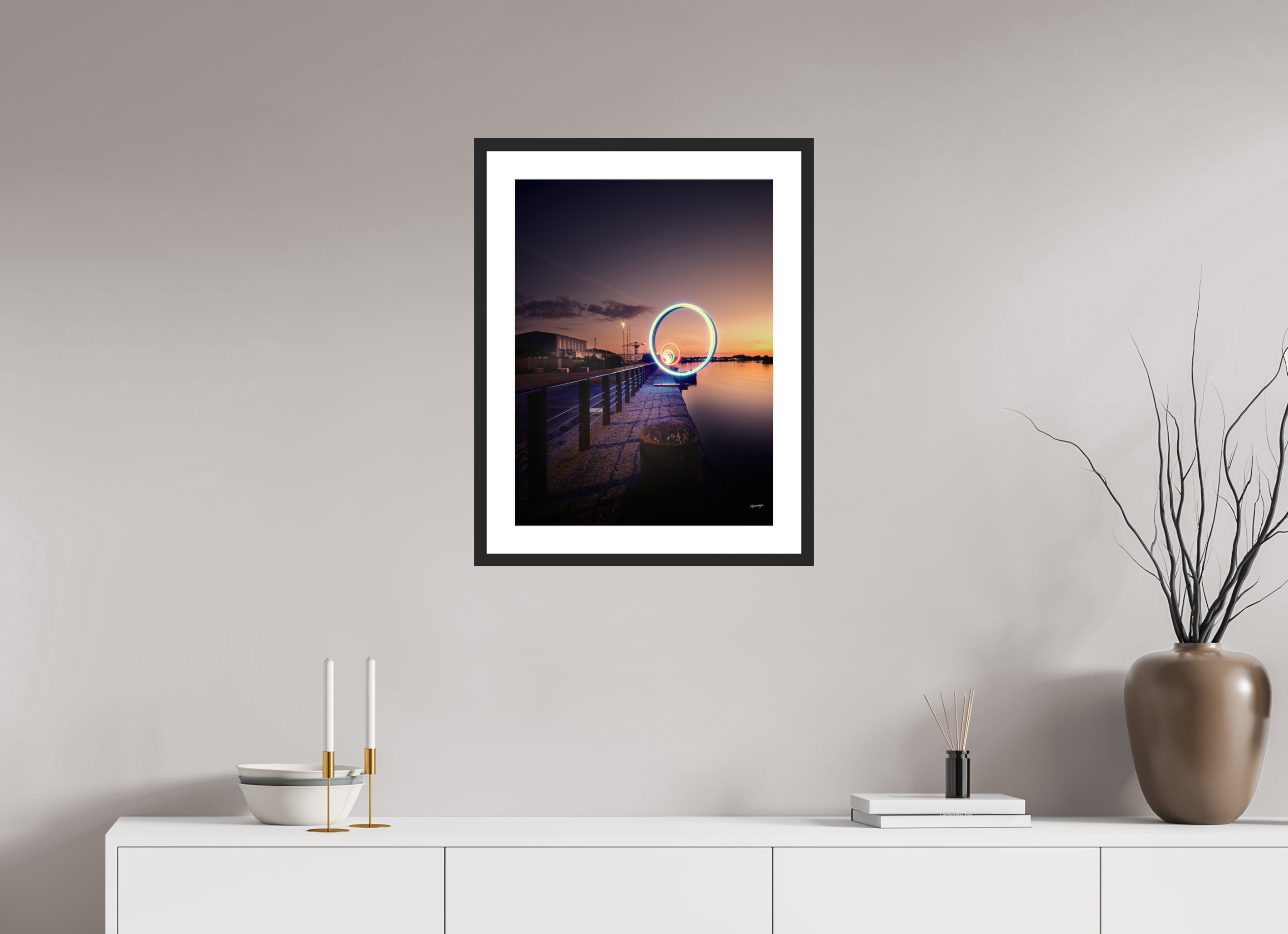 45 x 60 cm, CADRE GALERIE AVEC PASSE-PARTOUT LA NUIT DES ANNEAUX - Nantes