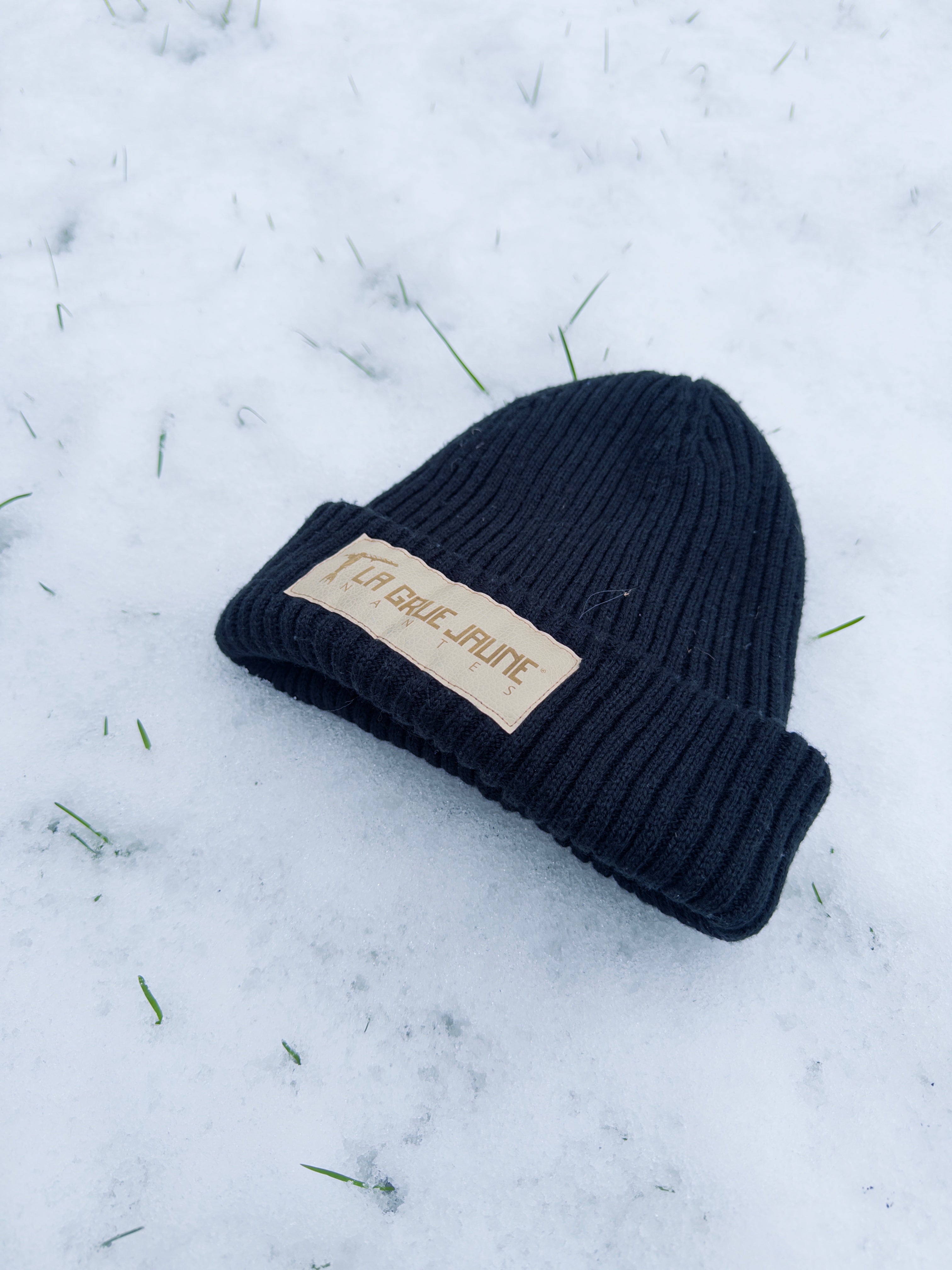 Le bonnet tricoté de La Grue Jaune Nantes