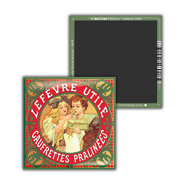 Magnet rectangulaire NANTES LEFÈVRE UTILE GAUFRETTES PRALINÉES