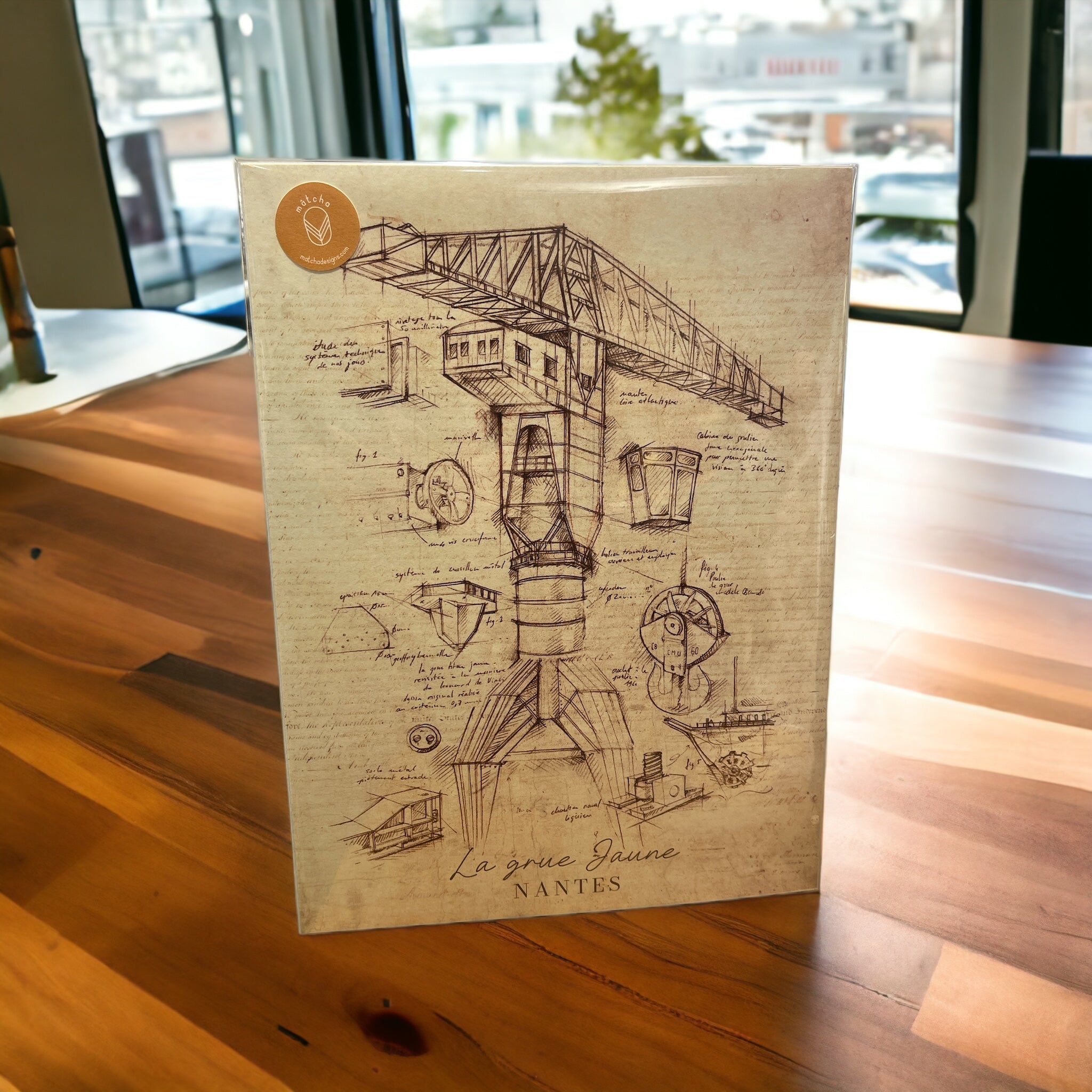 La Grue Jaune "Vinci" - Illustration de Geoffrey Berniolle