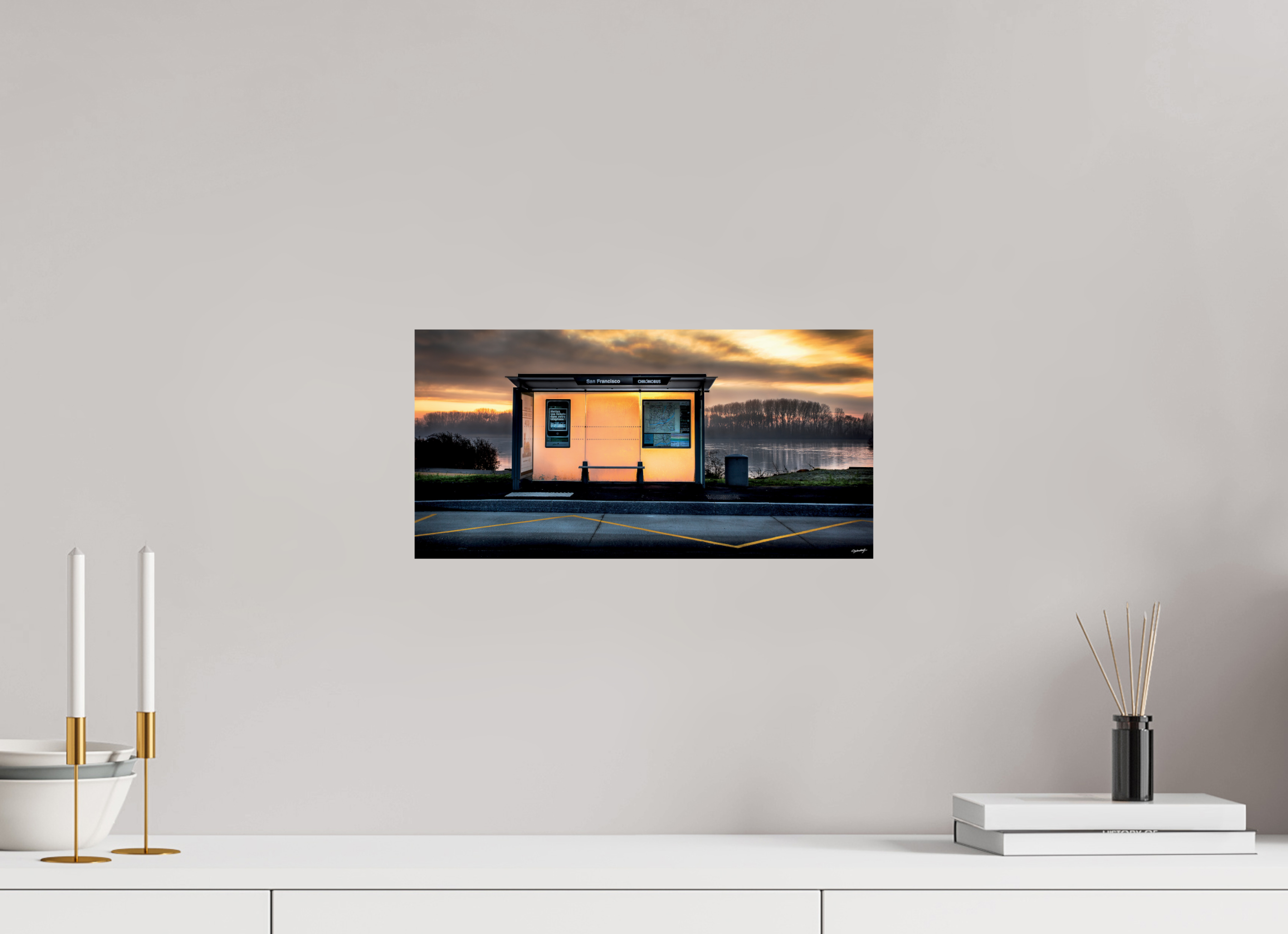 40 x 20 cm, TIRAGE PHOTO CONTRECOLLÉ SUR SUPPORT ALUMINIUM SAN FRANCISCO - Nantes