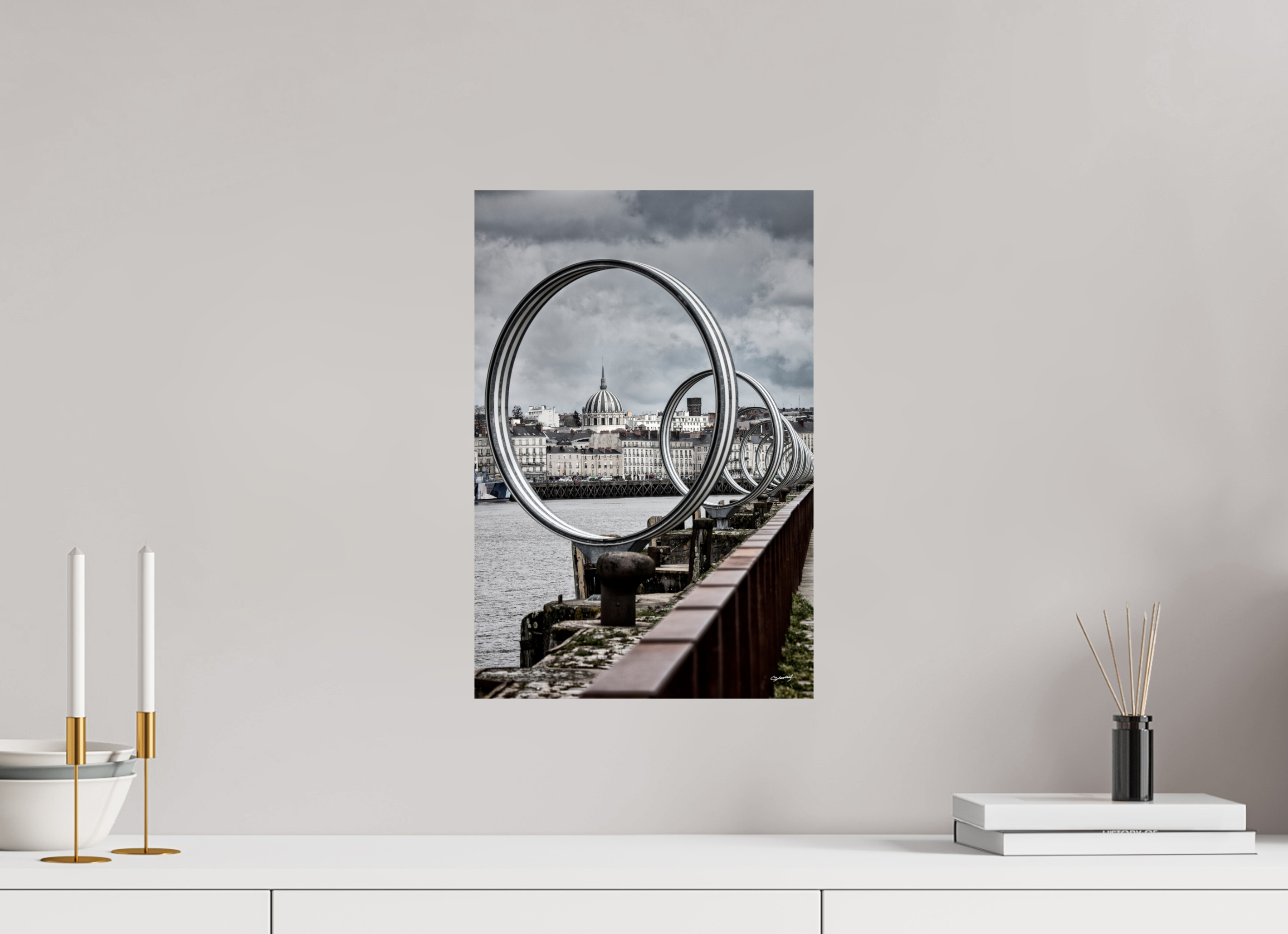 30 x 45 cm, TIRAGE PHOTO SUR FUJI CRYSTAL DP II LES ANNEAUX - Nantes