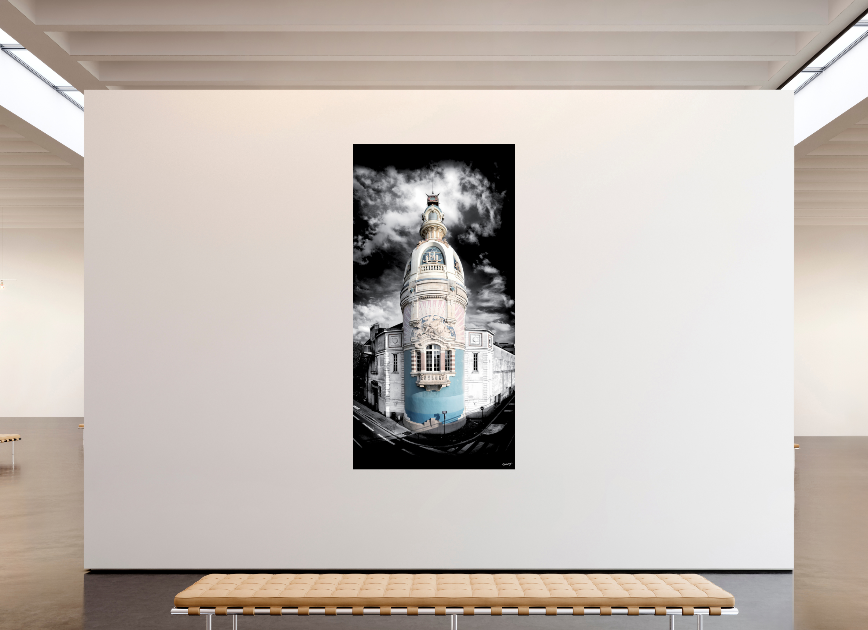 120 x 240 cm, TIRAGE PHOTO SOUS PLEXI BRILLANT TOUR LU - Nantes