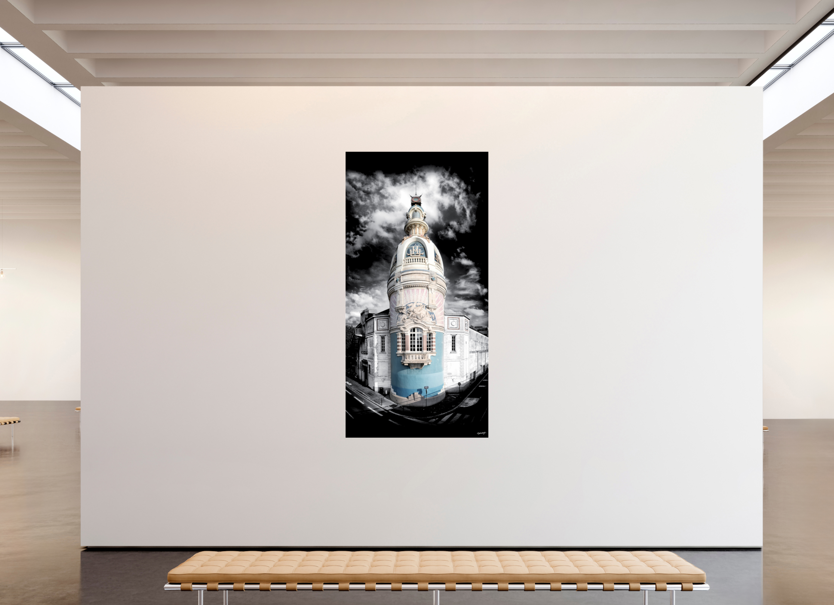 110 x 220 cm, TIRAGE PHOTO SOUS PLEXI BRILLANT TOUR LU - Nantes