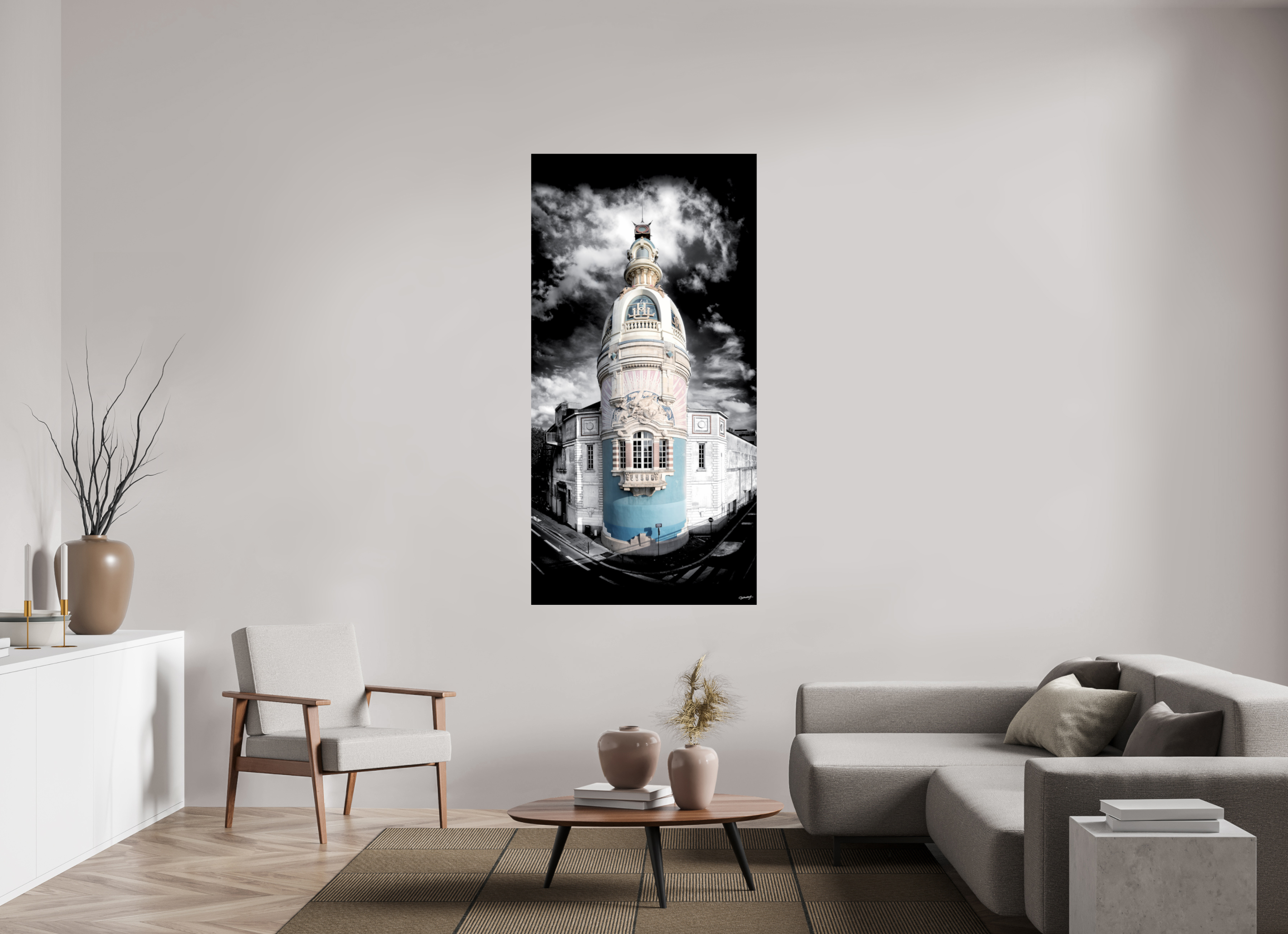 90 x 180 cm, TIRAGE PHOTO SUR FUJI CRYSTAL DP II TOUR LU - Nantes