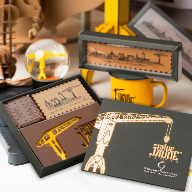 Le Coffret de Chocolat La Grue Jaune par Vincent Guerlais