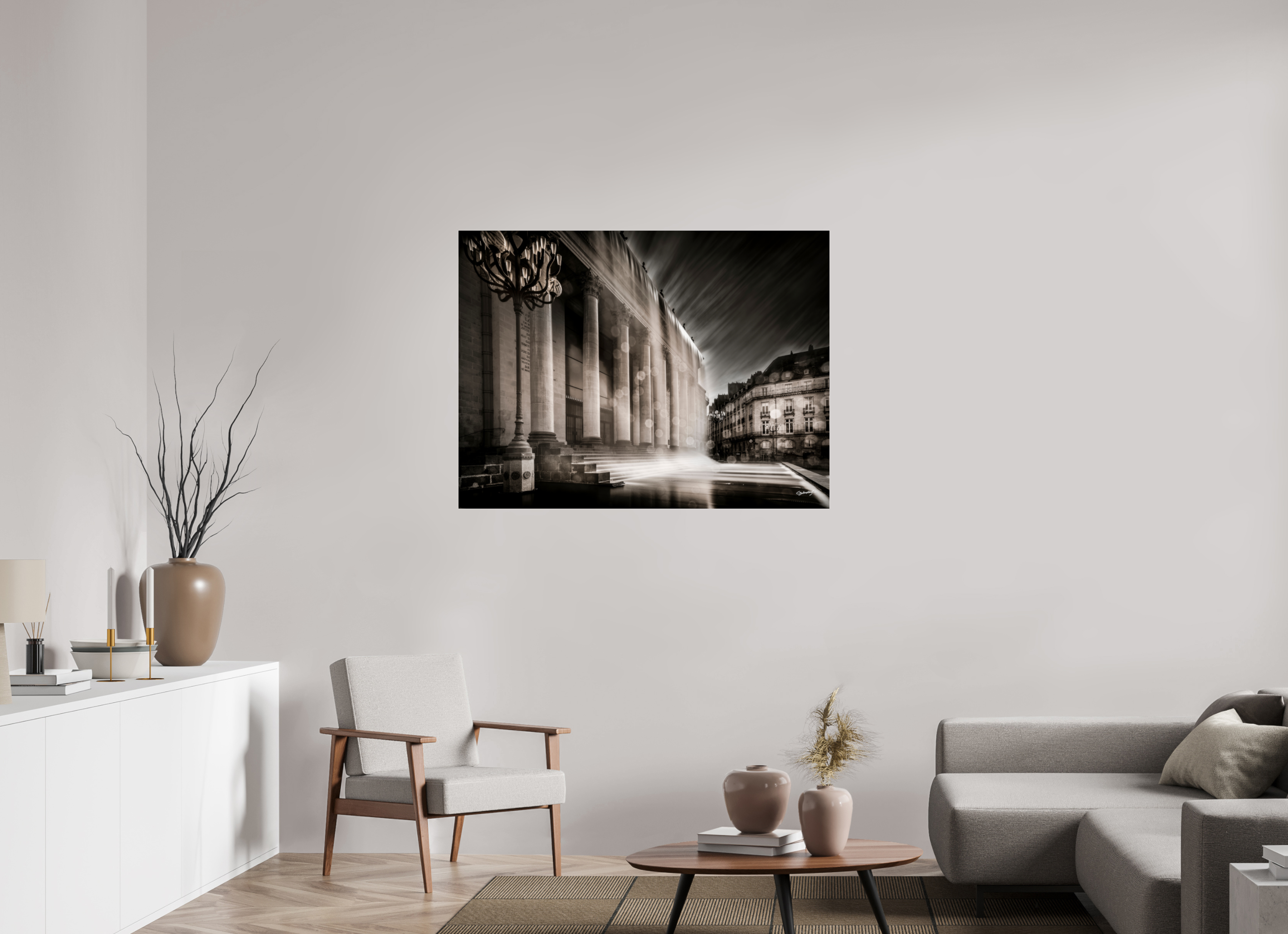 120 x 90 cm, TIRAGE PHOTO SOUS PLEXI BRILLANT RIDEAU - Nantes