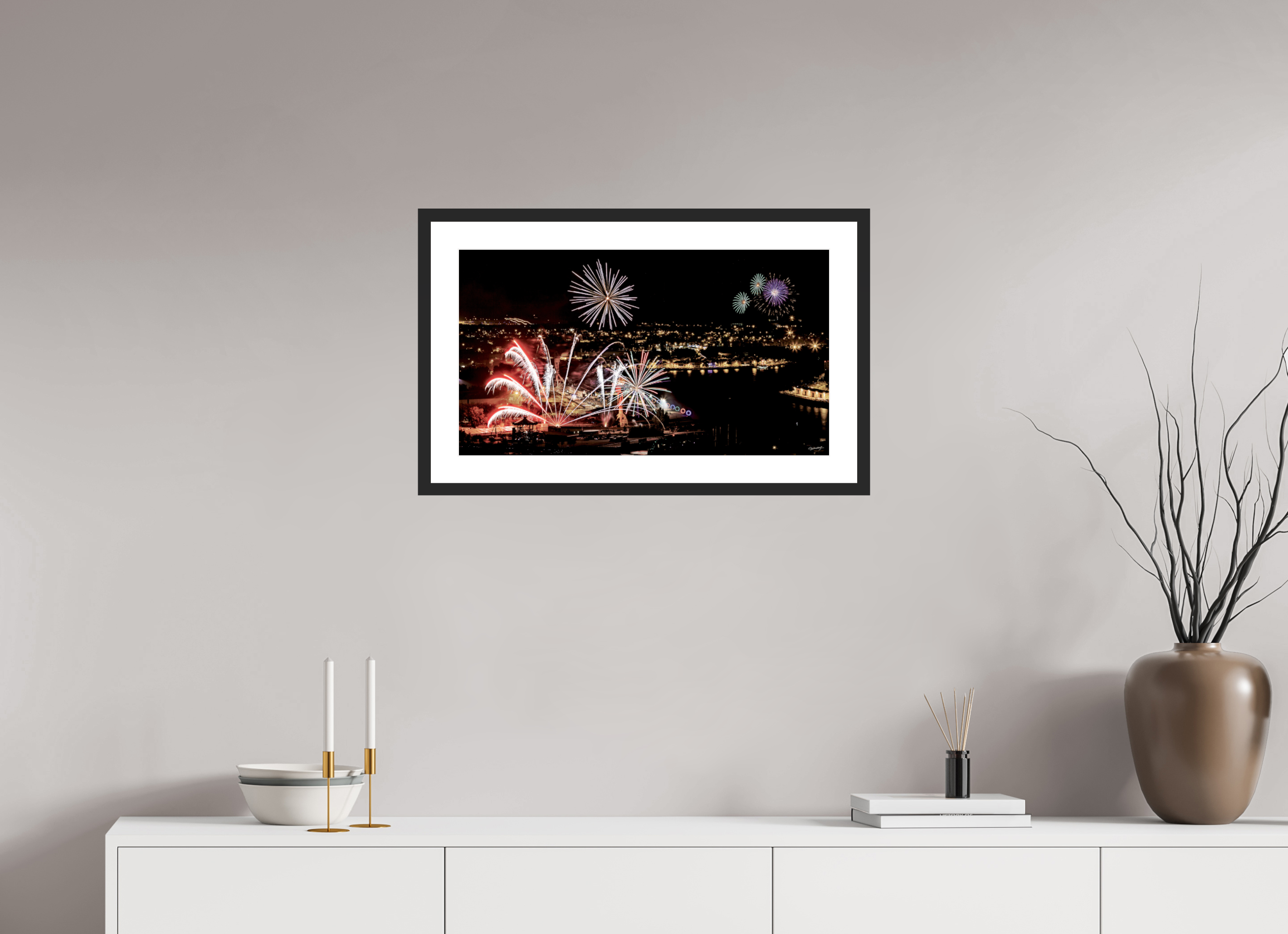 64 x 36 cm, CADRE GALERIE AVEC PASSE-PARTOUT 14 JUILLET - Nantes