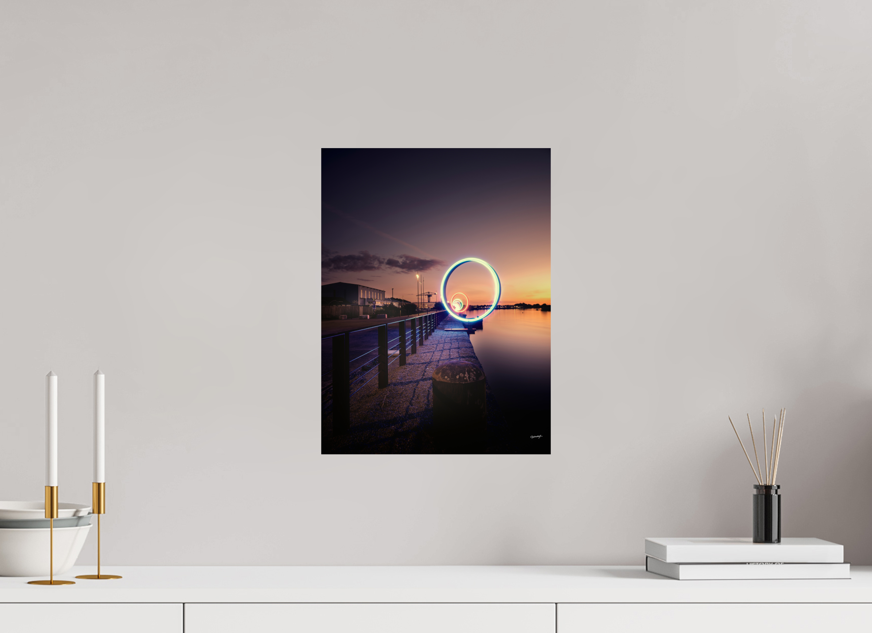 30 x 40 cm, TIRAGE PHOTO SUR FUJI CRYSTAL DP II LA NUIT DES ANNEAUX - Nantes