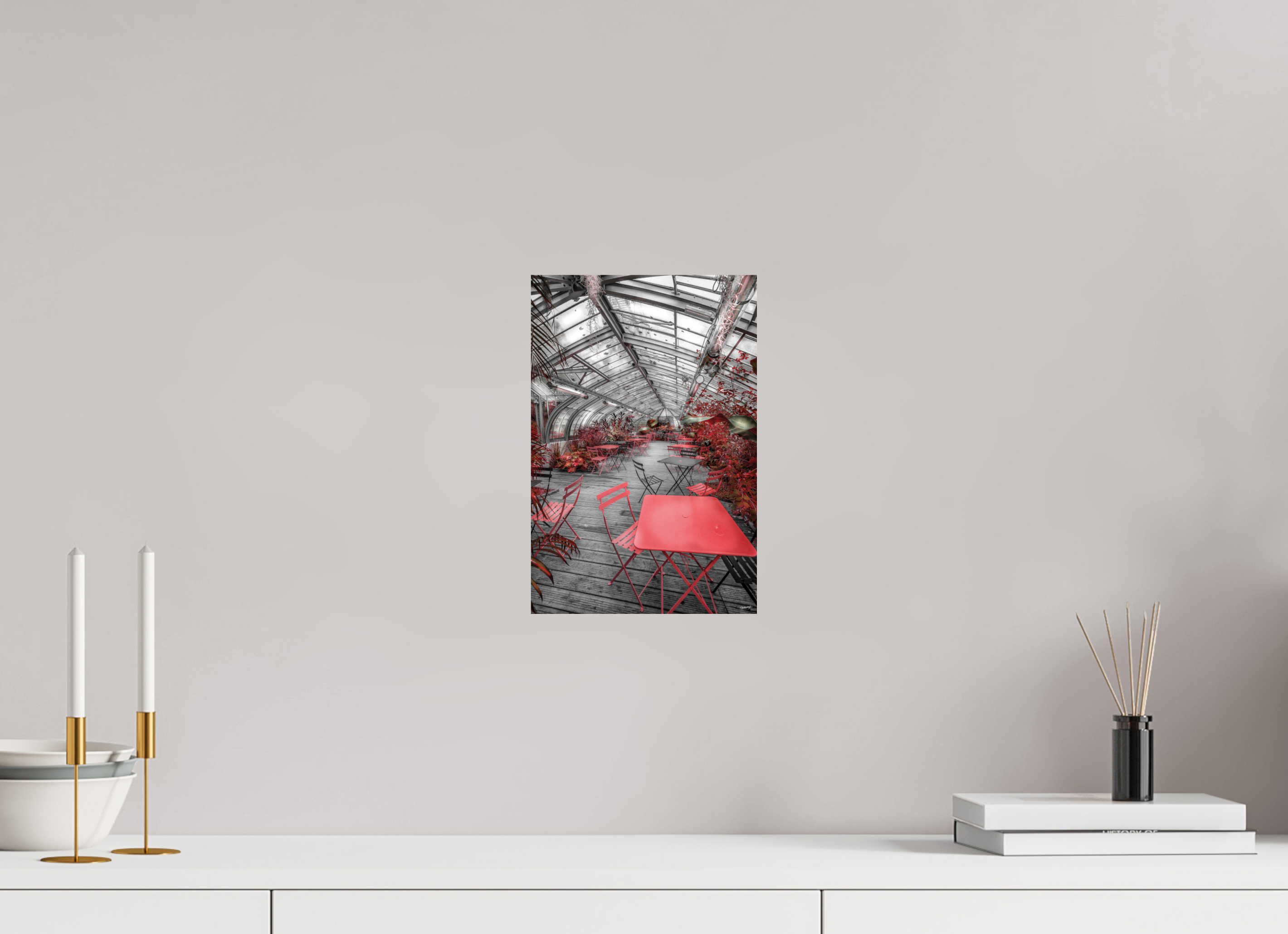 20 x 30 cm, TIRAGE PHOTO SUR FUJI CRYSTAL DP II SERRE DU JARDIN DES PLANTES- Nantes