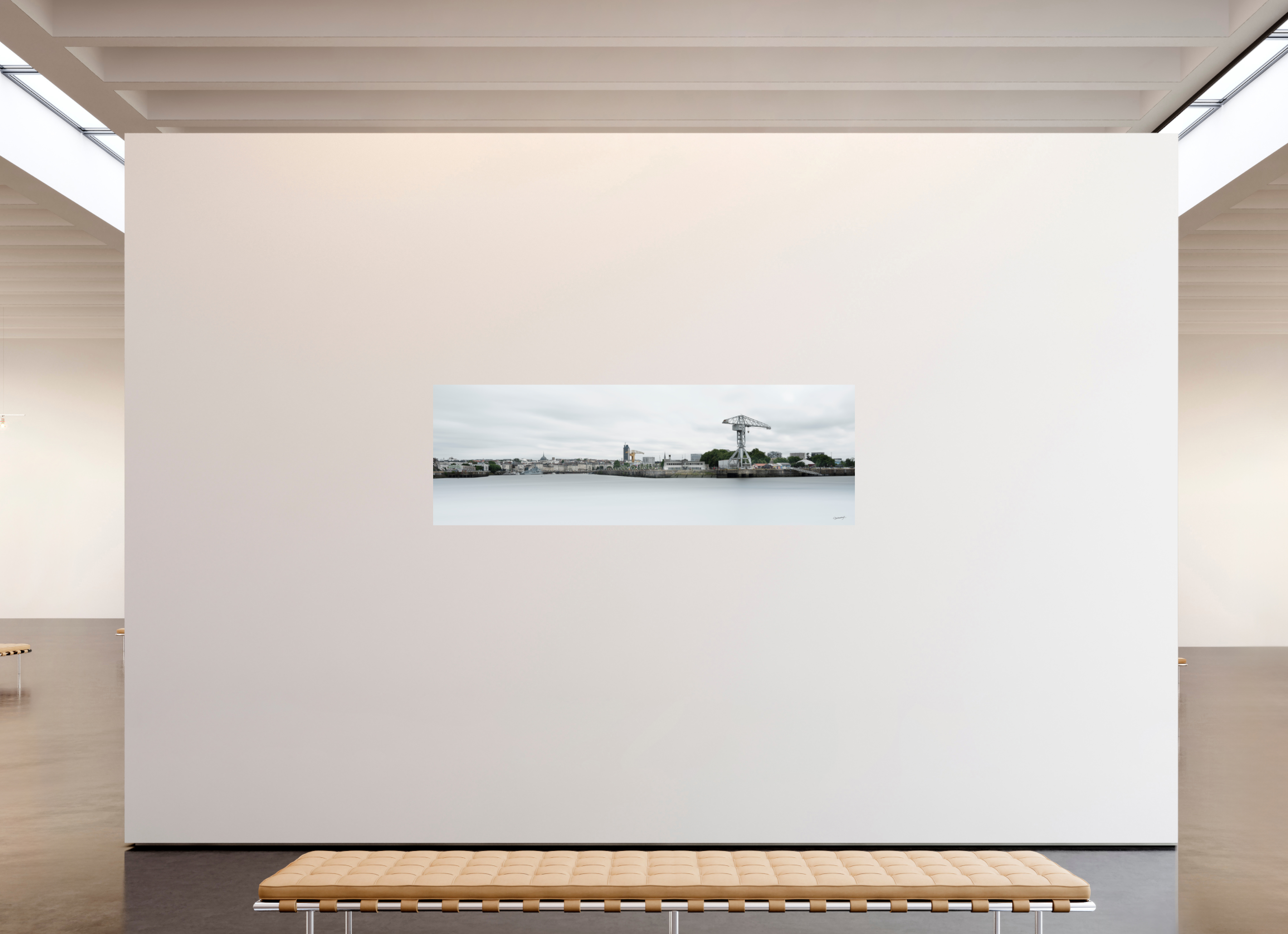 210 x 70 cm, TIRAGE PHOTO CONTRECOLLÉ SUR SUPPORT ALUMINIUM SKYLINE - Nantes