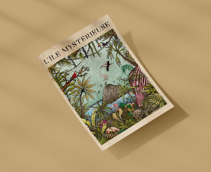 L'île mystérieuse - Illustration de Geoffrey Berniolle