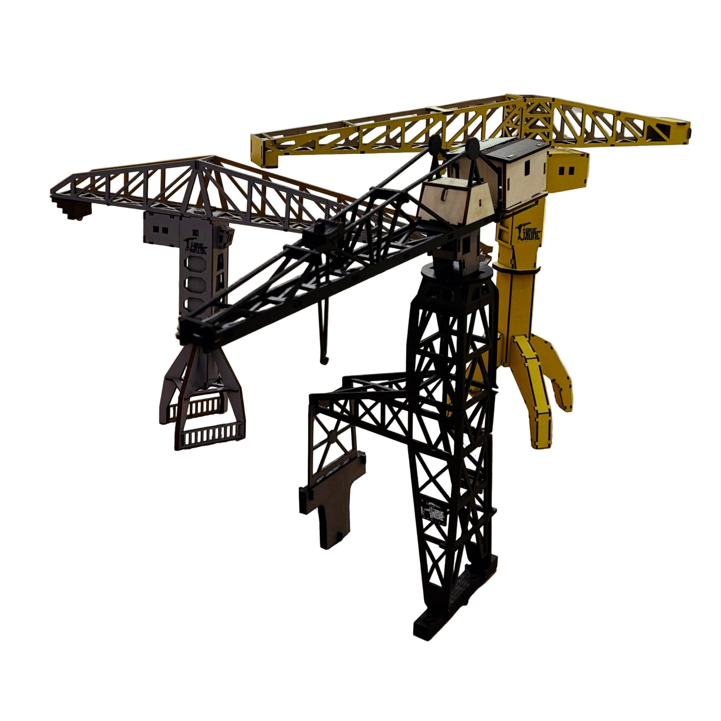 Les trois grues classées de Nantes en maquette