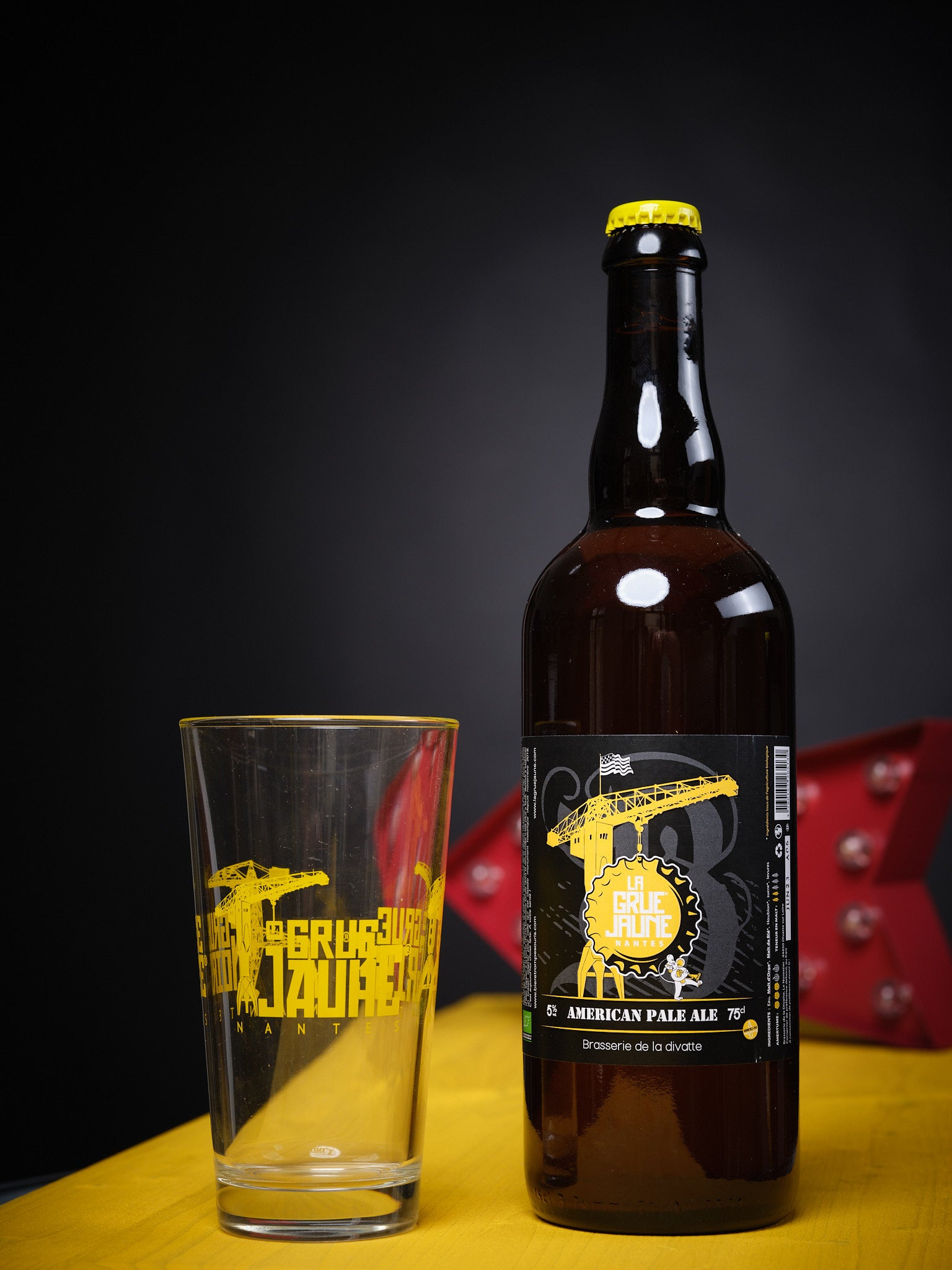 Bière blonde La Grue Jaune 75cl