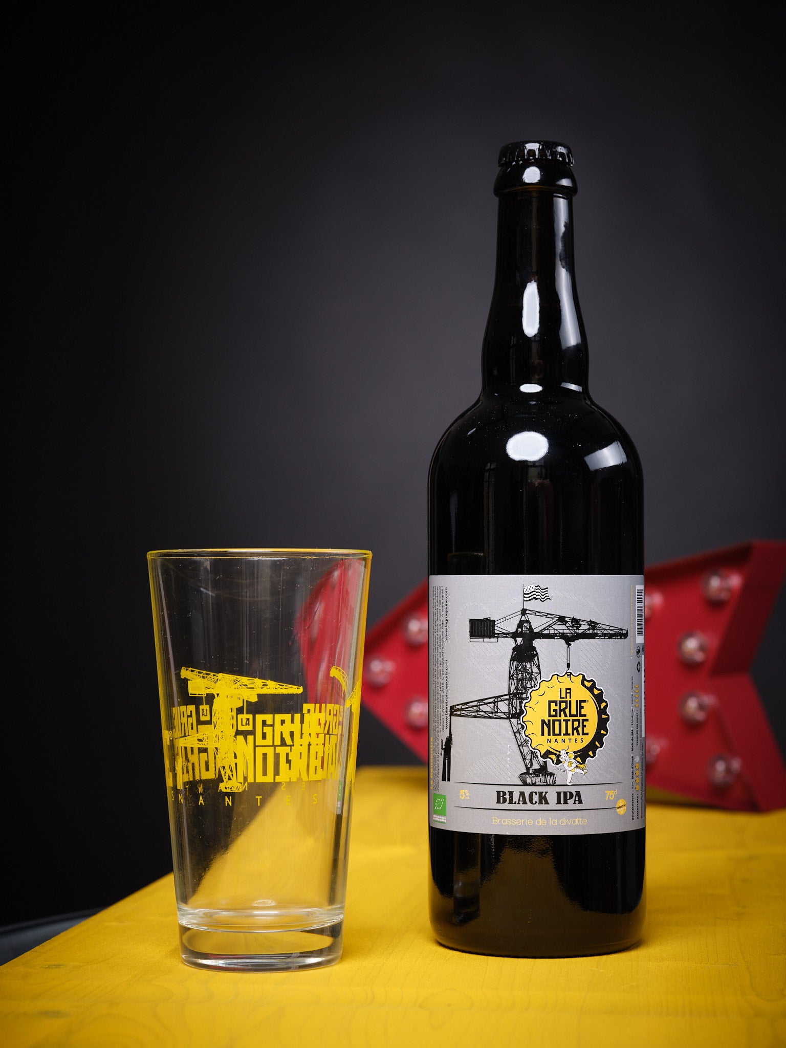 Bière Black IPA La Grue Noire 75cl