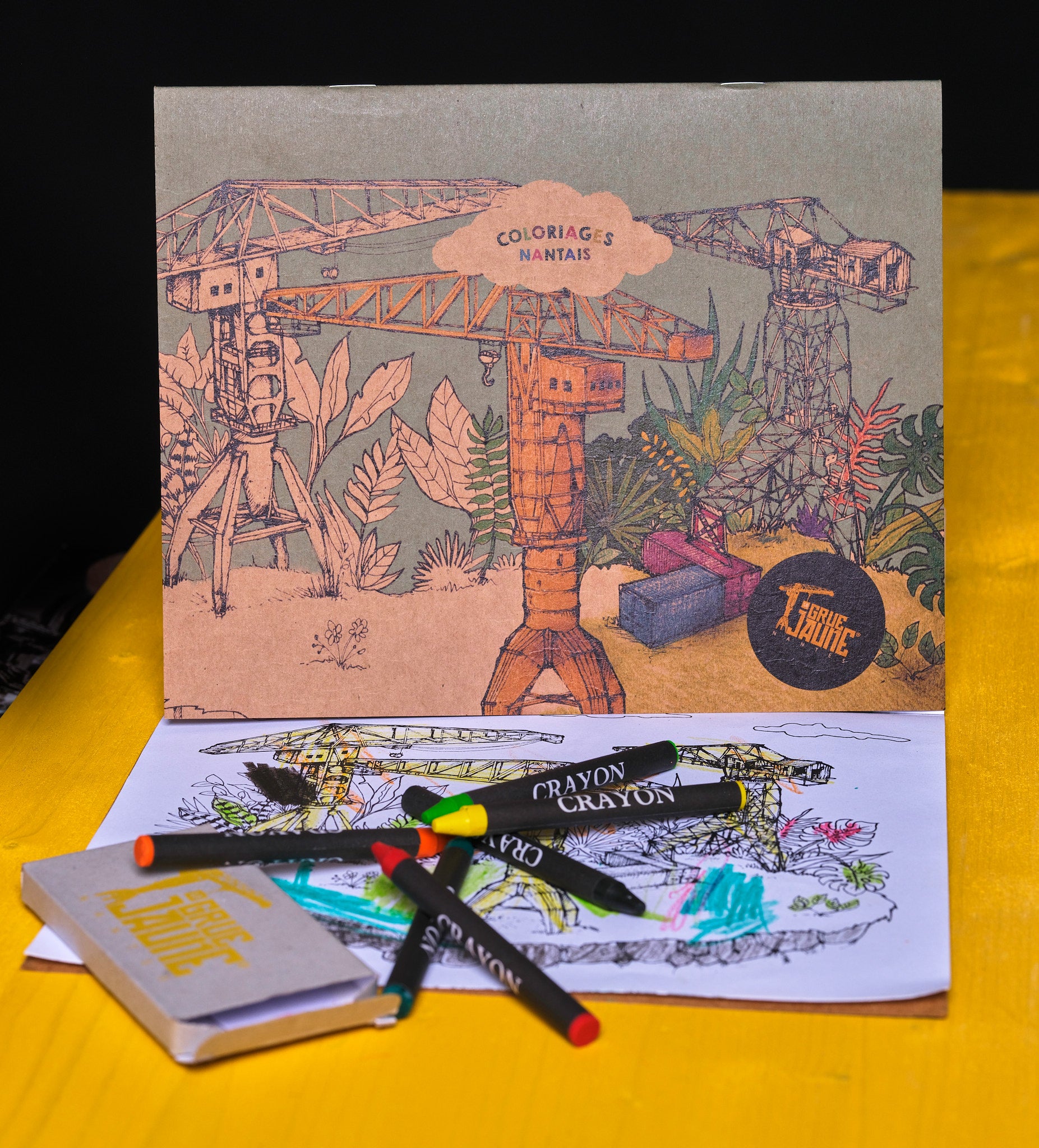 Le cahier de coloriage nantais - La Grue Jaune