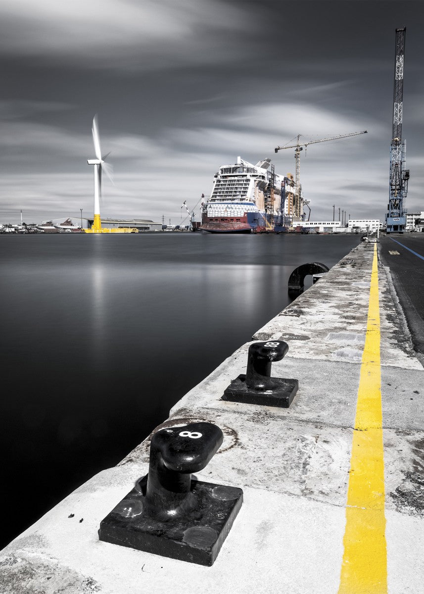 Carte postale A5 Paquebot en chantier Saint-Nazaire