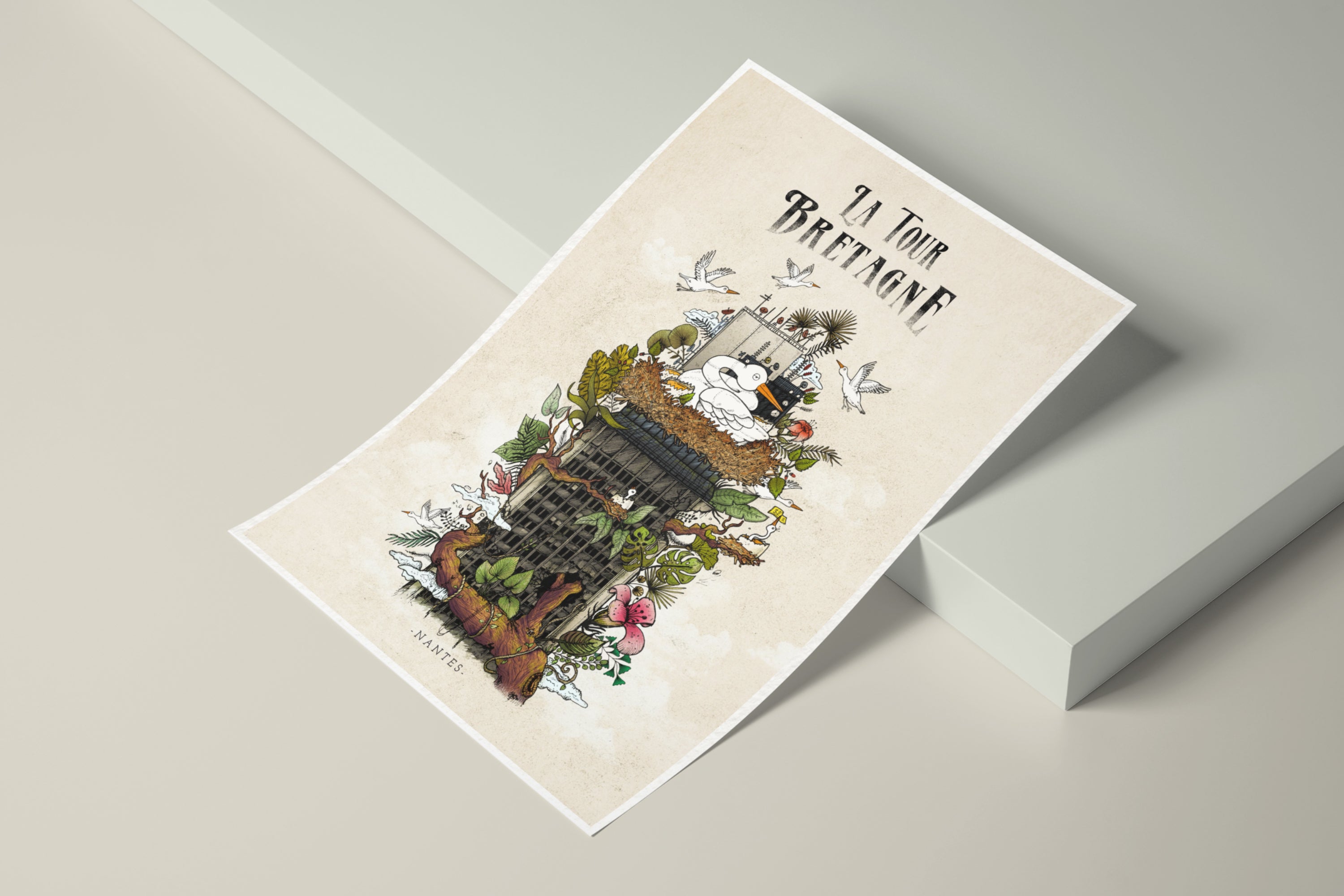 LA TOUR BRETAGNE (Couleurs) - Illustration de Geoffrey Berniolle