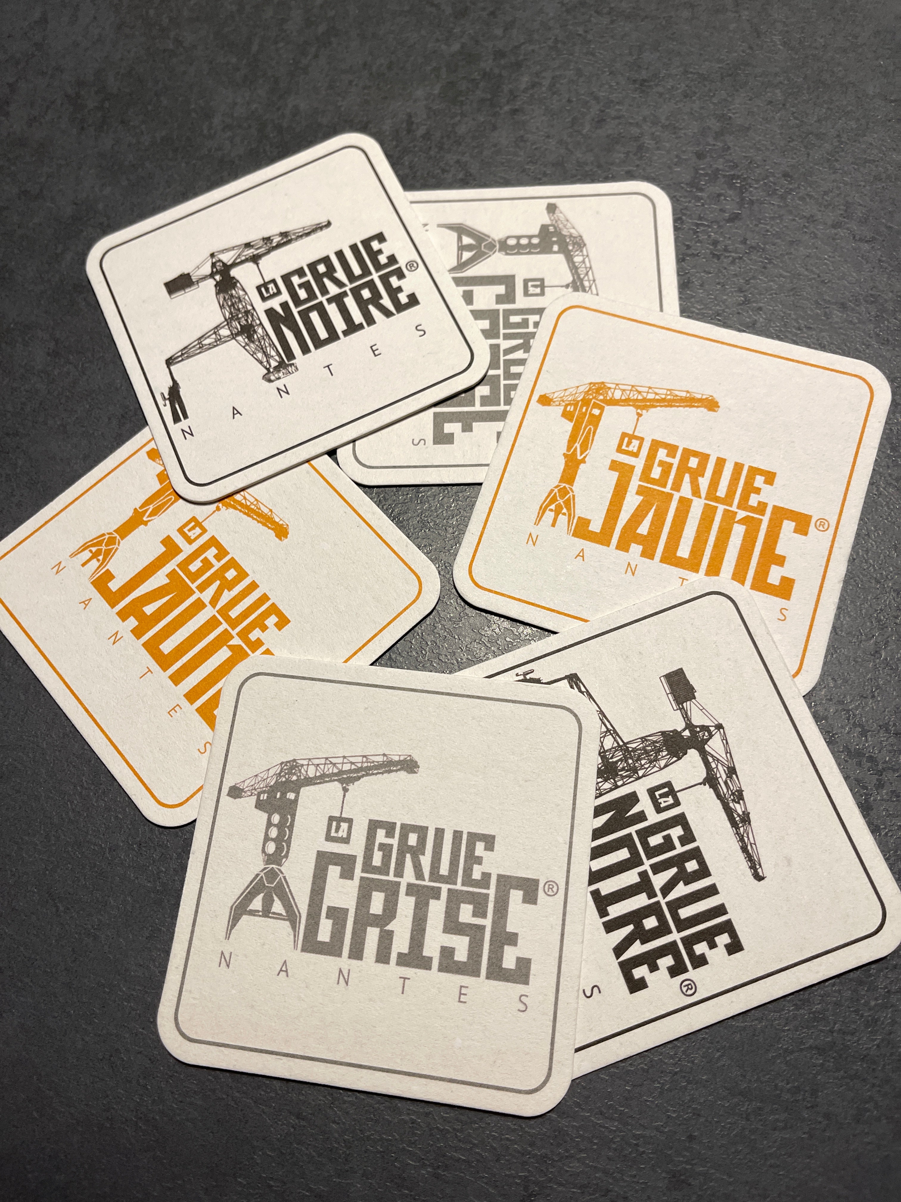 Les 6 sous-bock La Grue Jaune