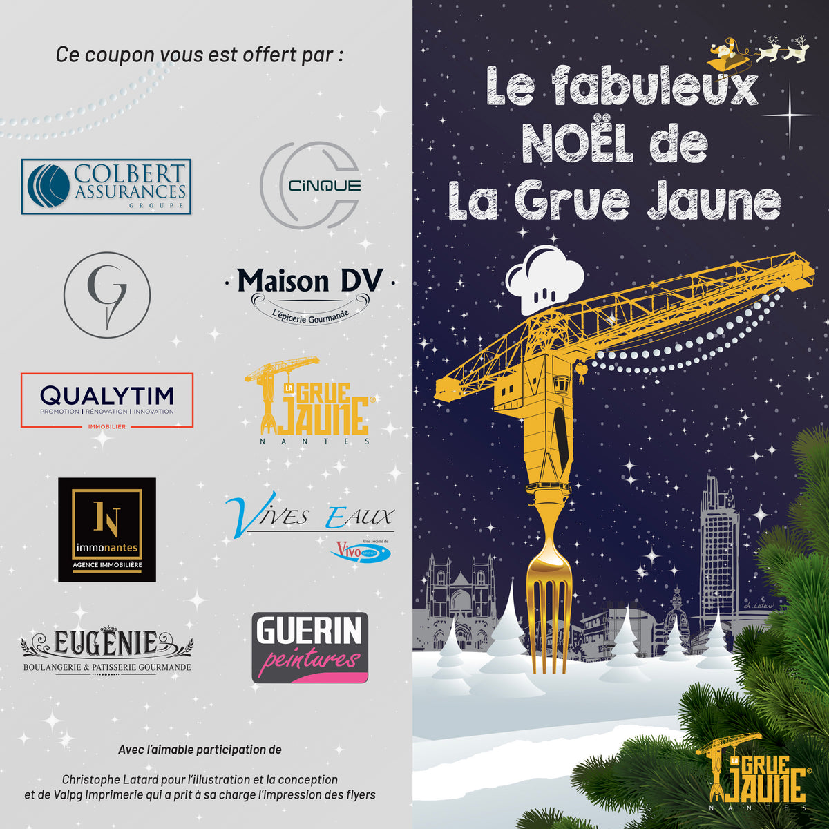 #SorsTesCouverts, le fabuleux Noël de La Grue Jaune