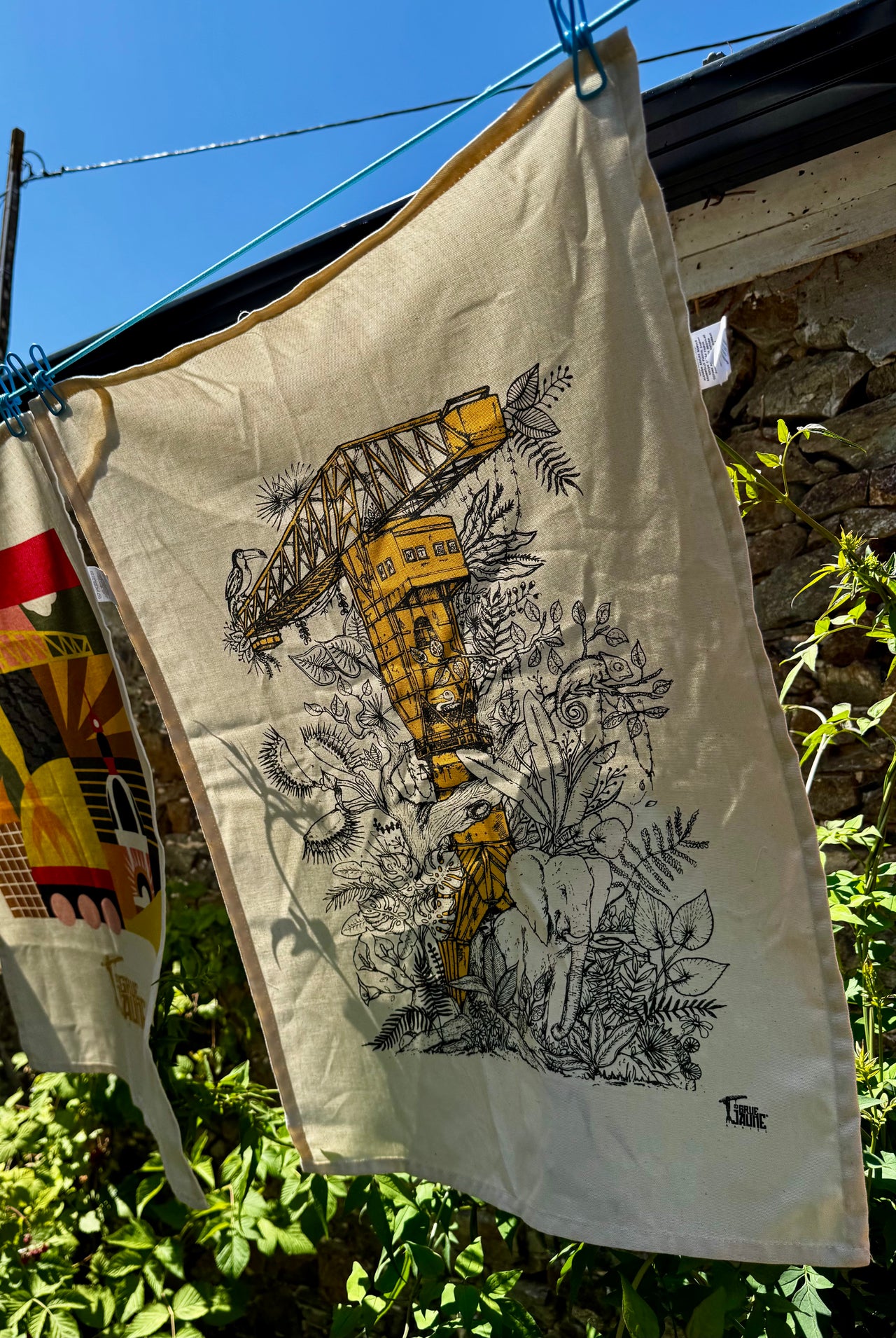 Torchon JUNGLE La Grue Jaune - Nantes
