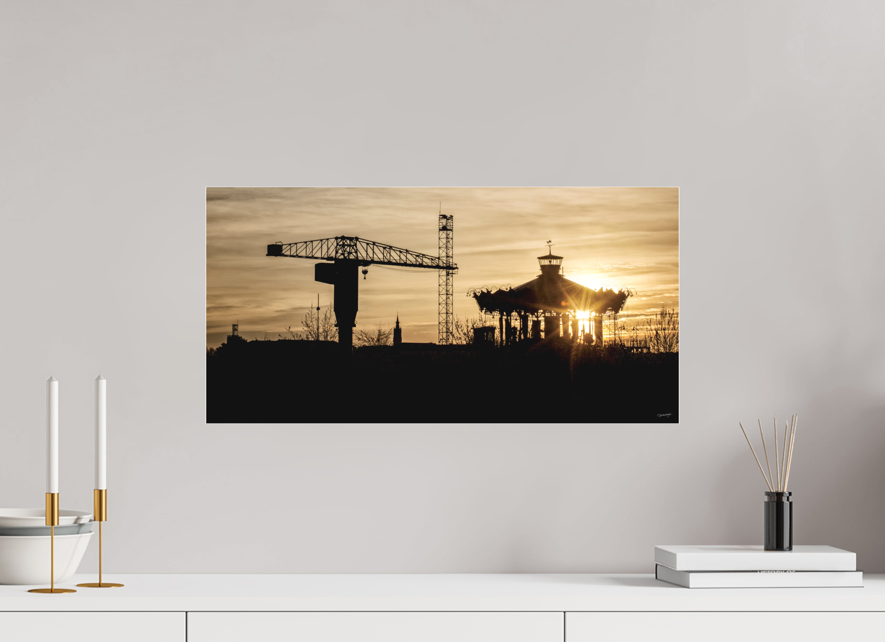 60 x 30 cm, TIRAGE PHOTO SOUS PLEXI MAT A CONTRE-JOUR - Nantes