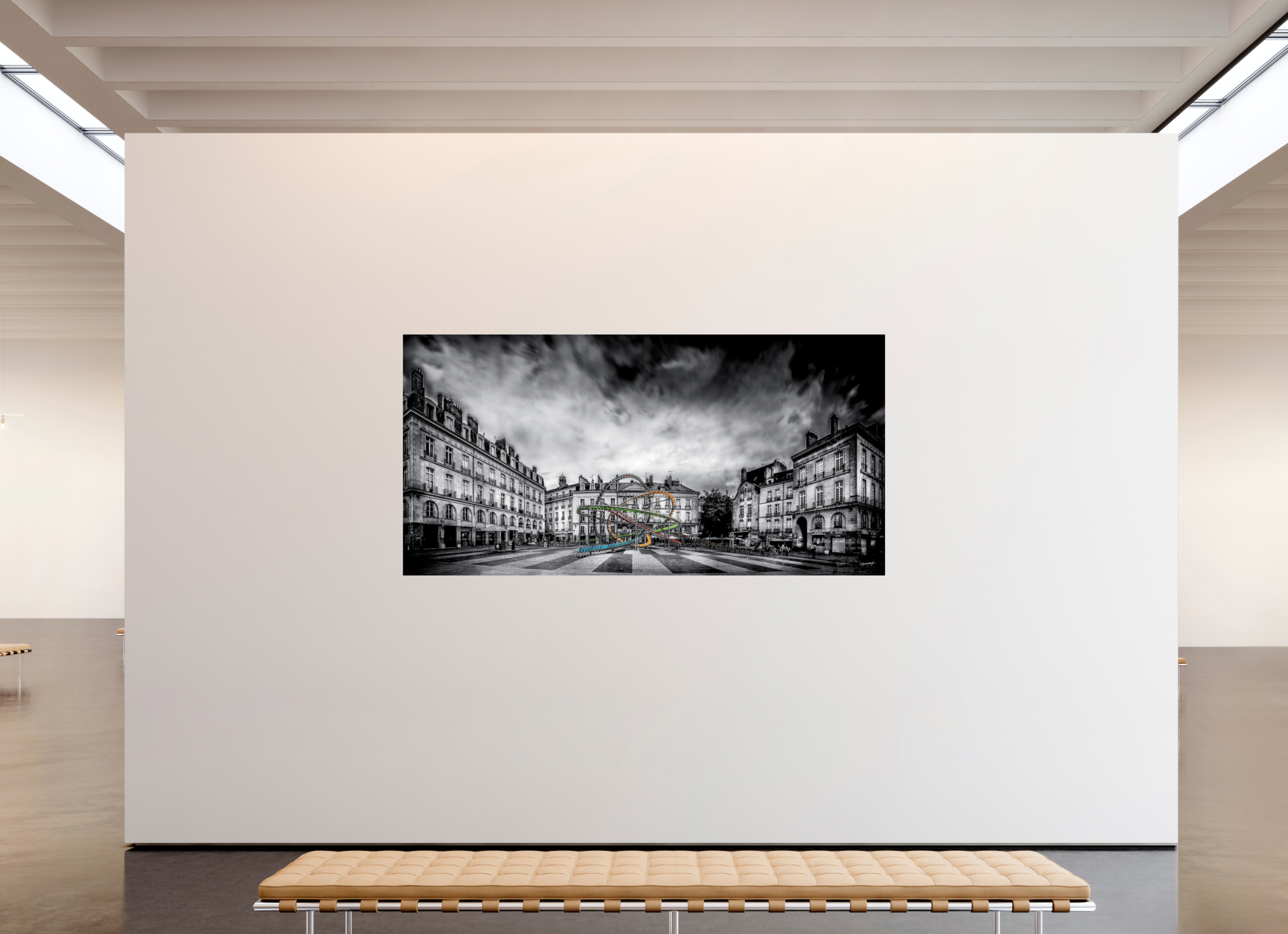 240 x 120 cm, TIRAGE PHOTO CONTRECOLLÉ SUR SUPPORT ALUMINIUM LE VOYAGE DE BOUFFAY - Nantes