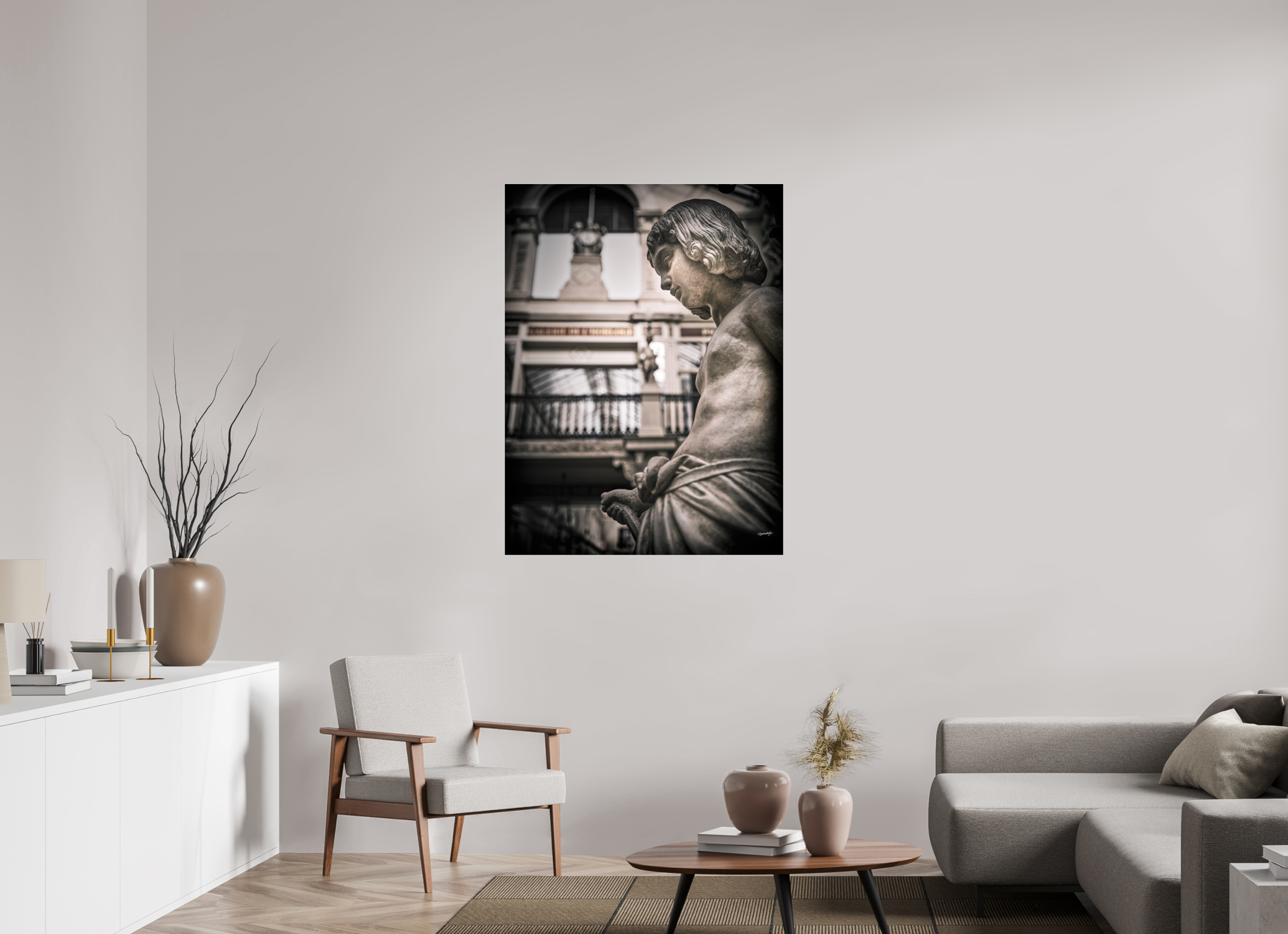 90 x 120 cm, TIRAGE PHOTO SOUS PLEXI BRILLANT ANGELOT POMMERAYE - Nantes