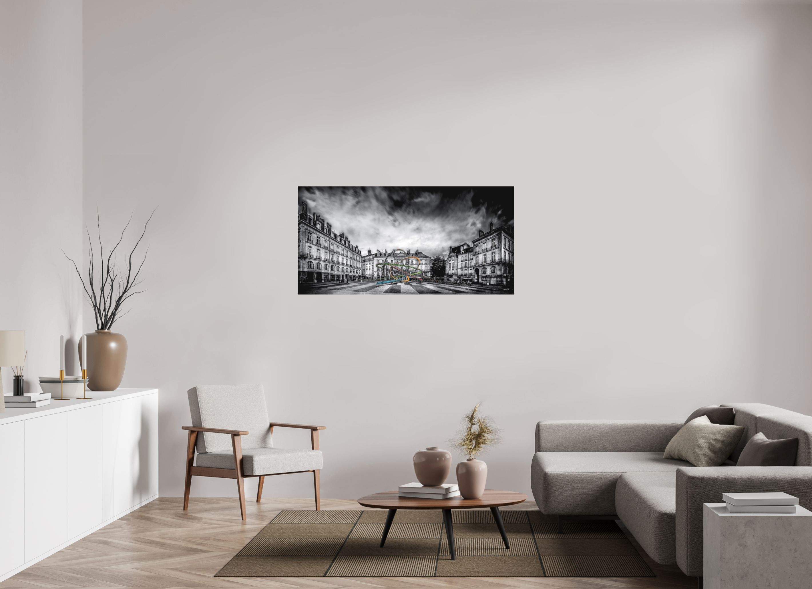 140 x 70 cm, TIRAGE PHOTO SOUS PLEXI MAT LE VOYAGE DE BOUFFAY - Nantes